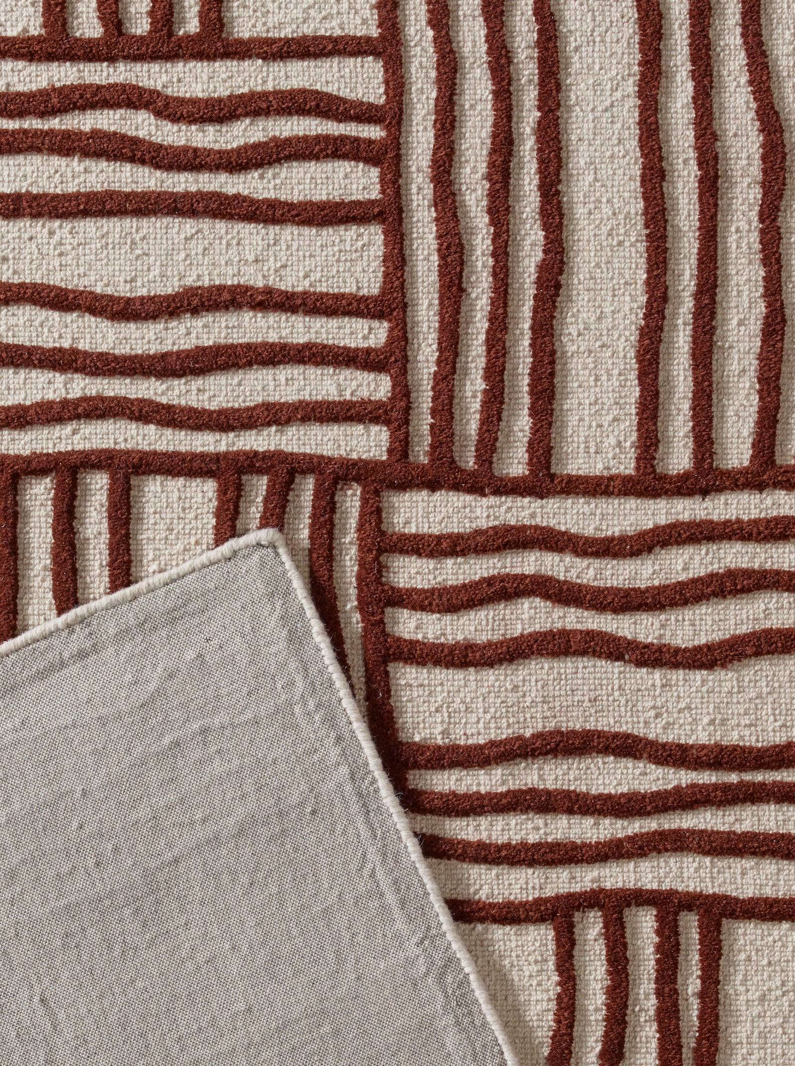 heine home Teppich - ecru-braun