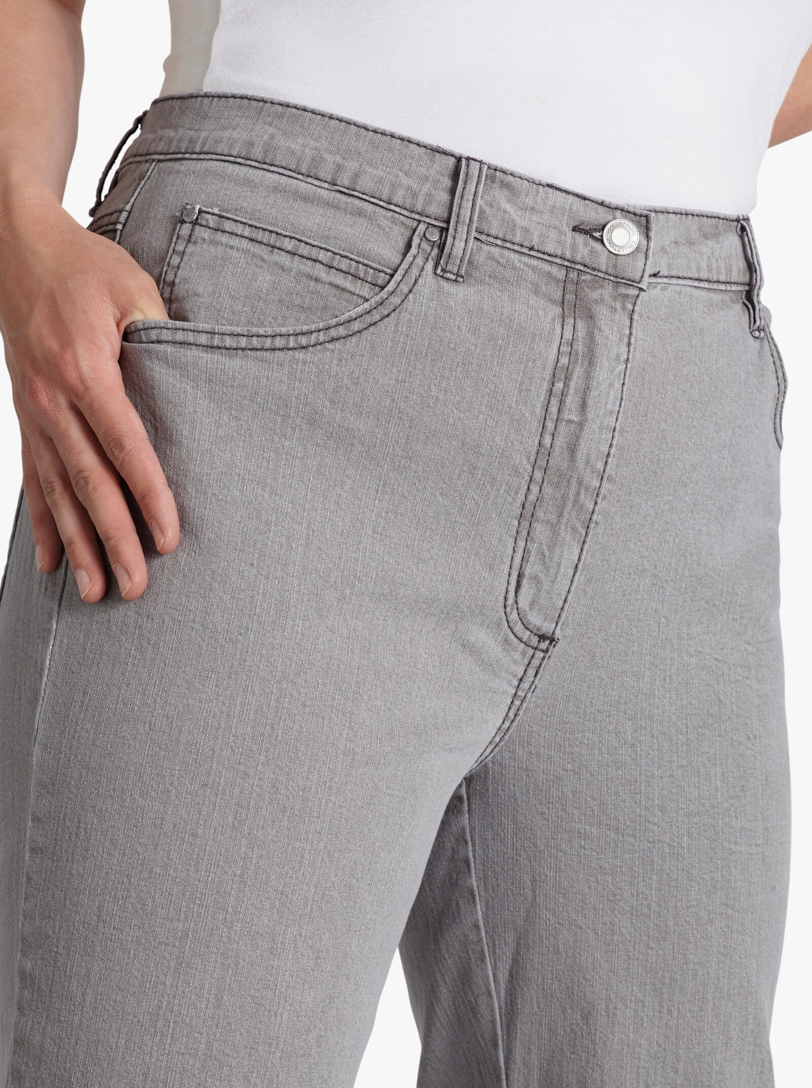 5-Pocket-Jeans mit Baumwoll-Stretch - grey-denim
