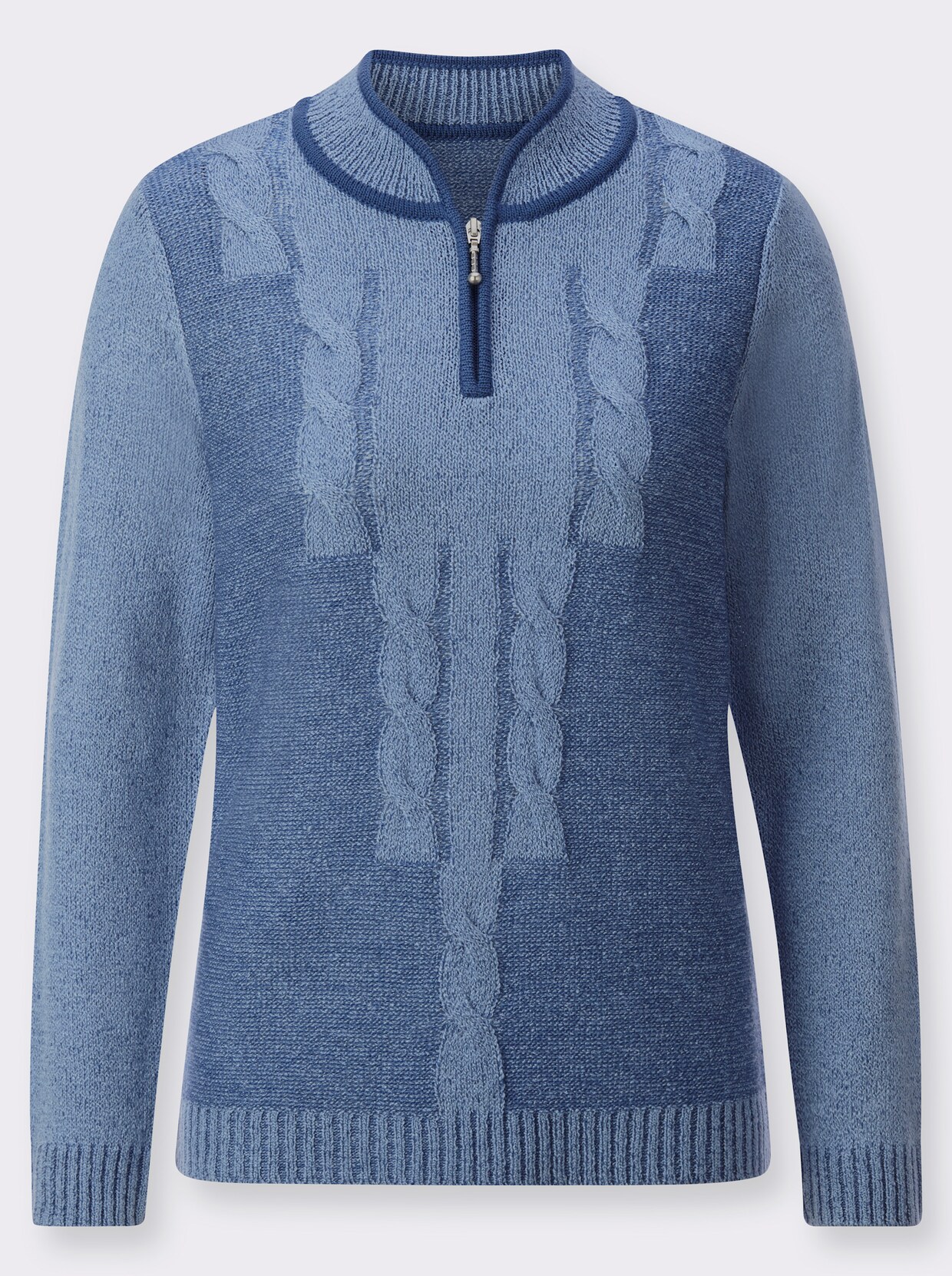 Pullover - bleu-meliert