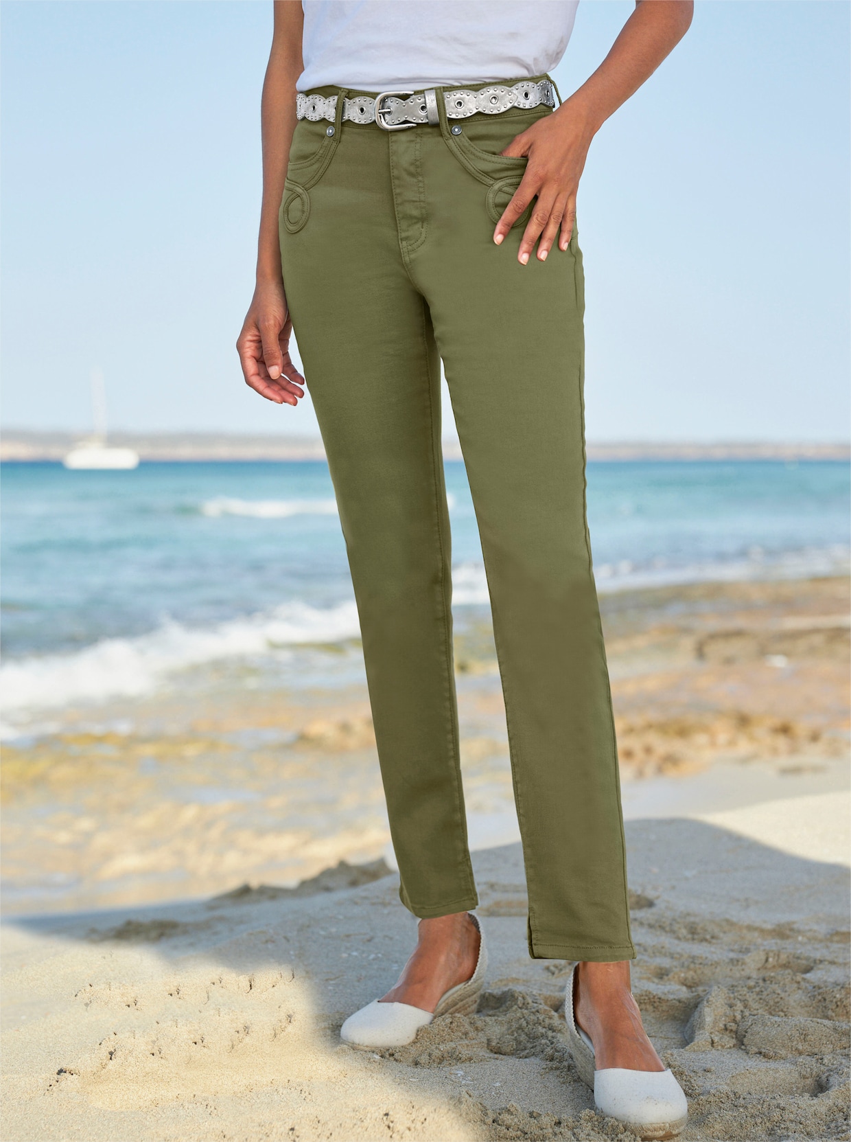 heine 7/8-jeans - olijf