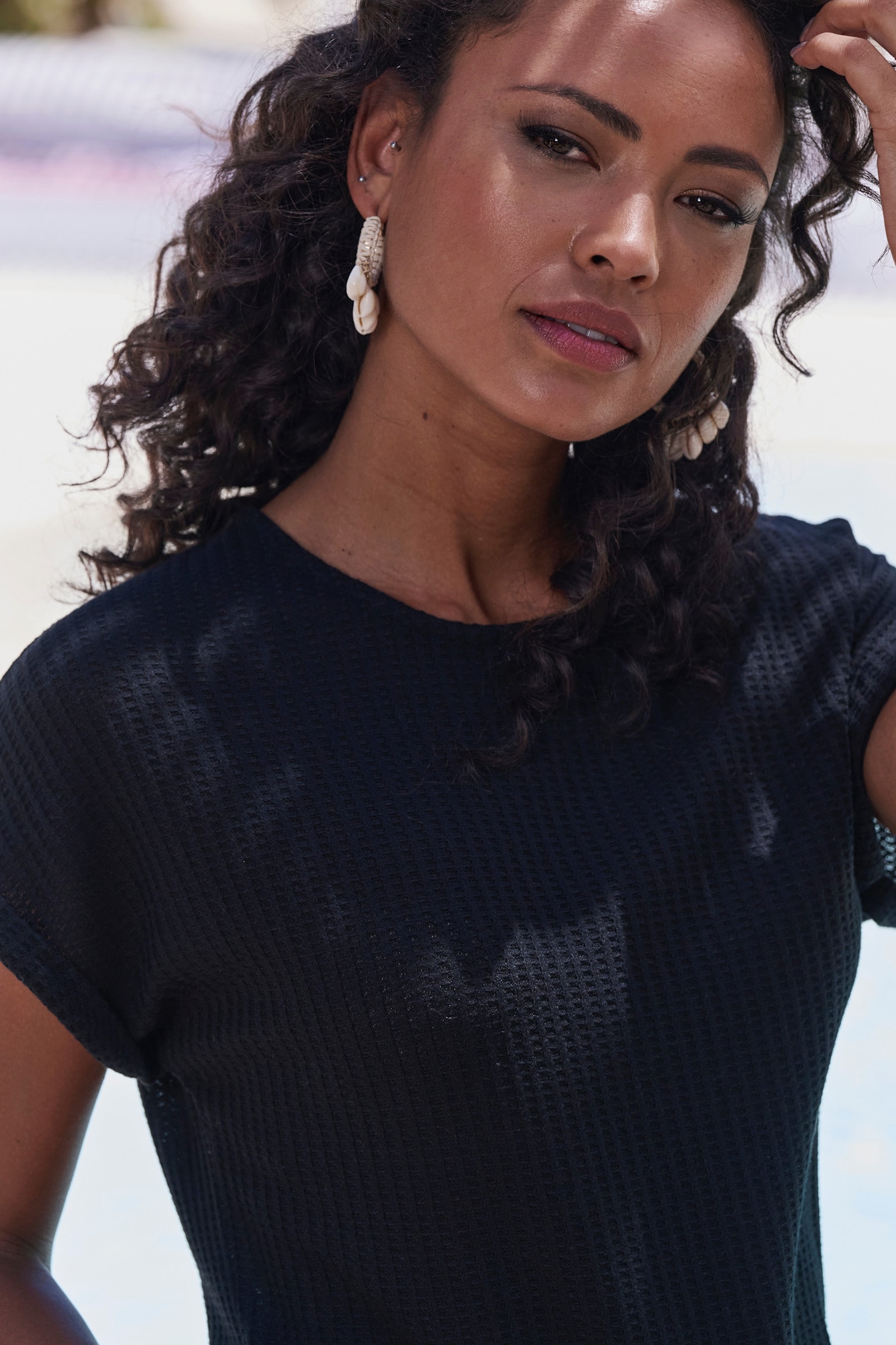 Vivance Kurzarmshirt - schwarz