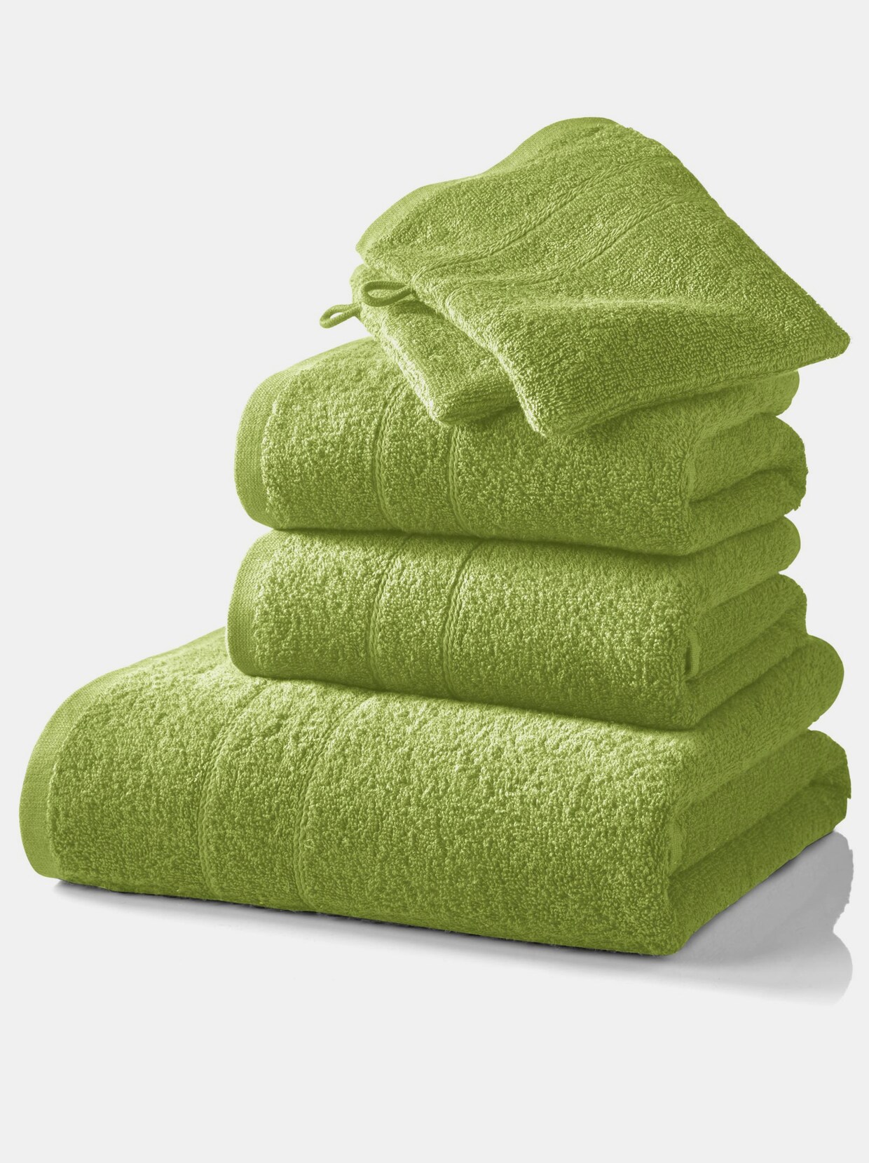 wäschepur 4-dlg. voordeelset handdoeken - kiwi