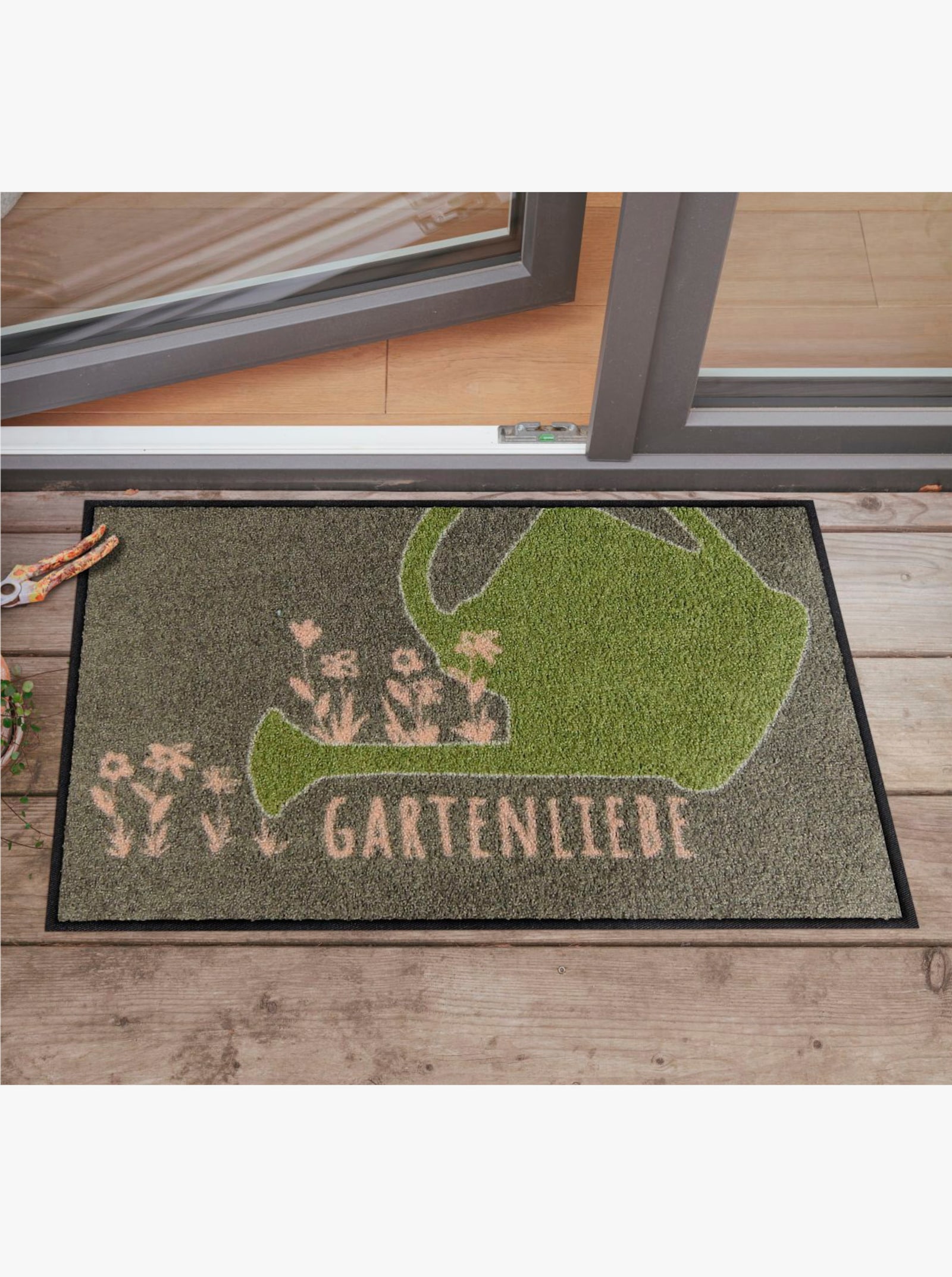 Salonloewe Fußmatte - grün-gemustert