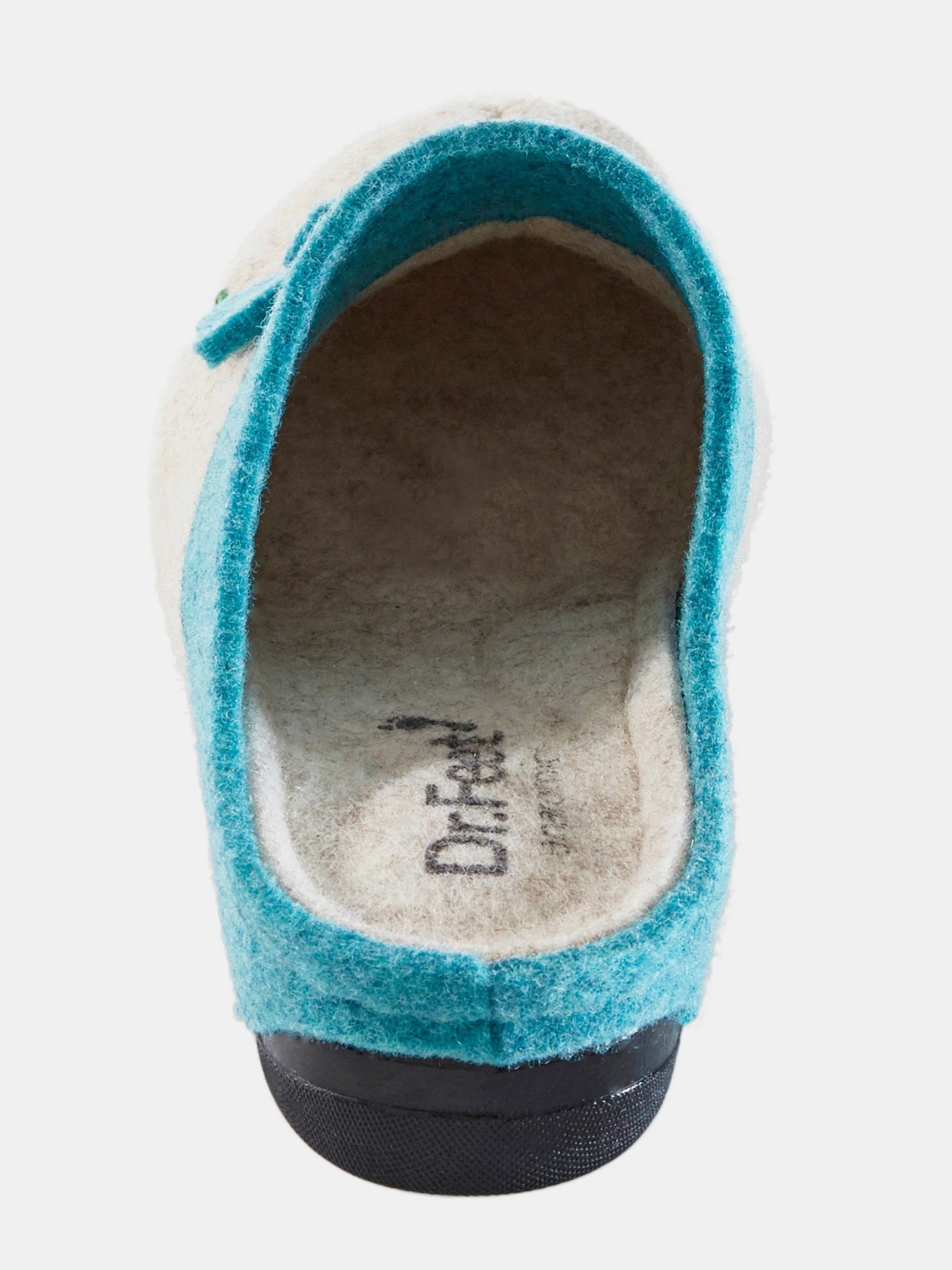 Dr. Feet huisschoenen - naturel/turquoise