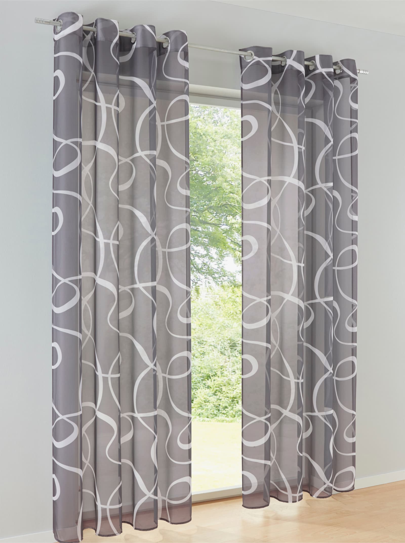 heine home Dekostore - grau-weiss