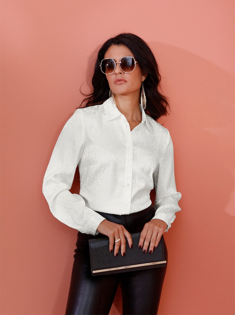 Exklusive weiße Blusen kaufen im Online Shop | creation L