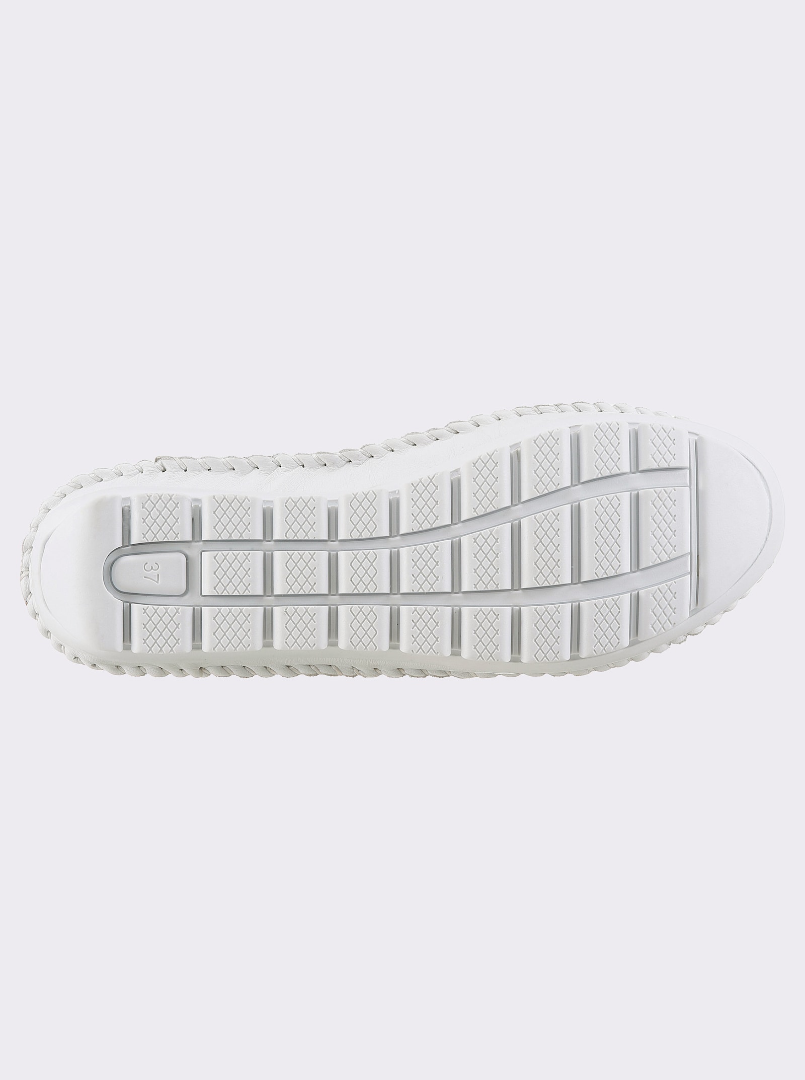 Gemini Pantolette aus Leder mit Durchbrüchen - weiß