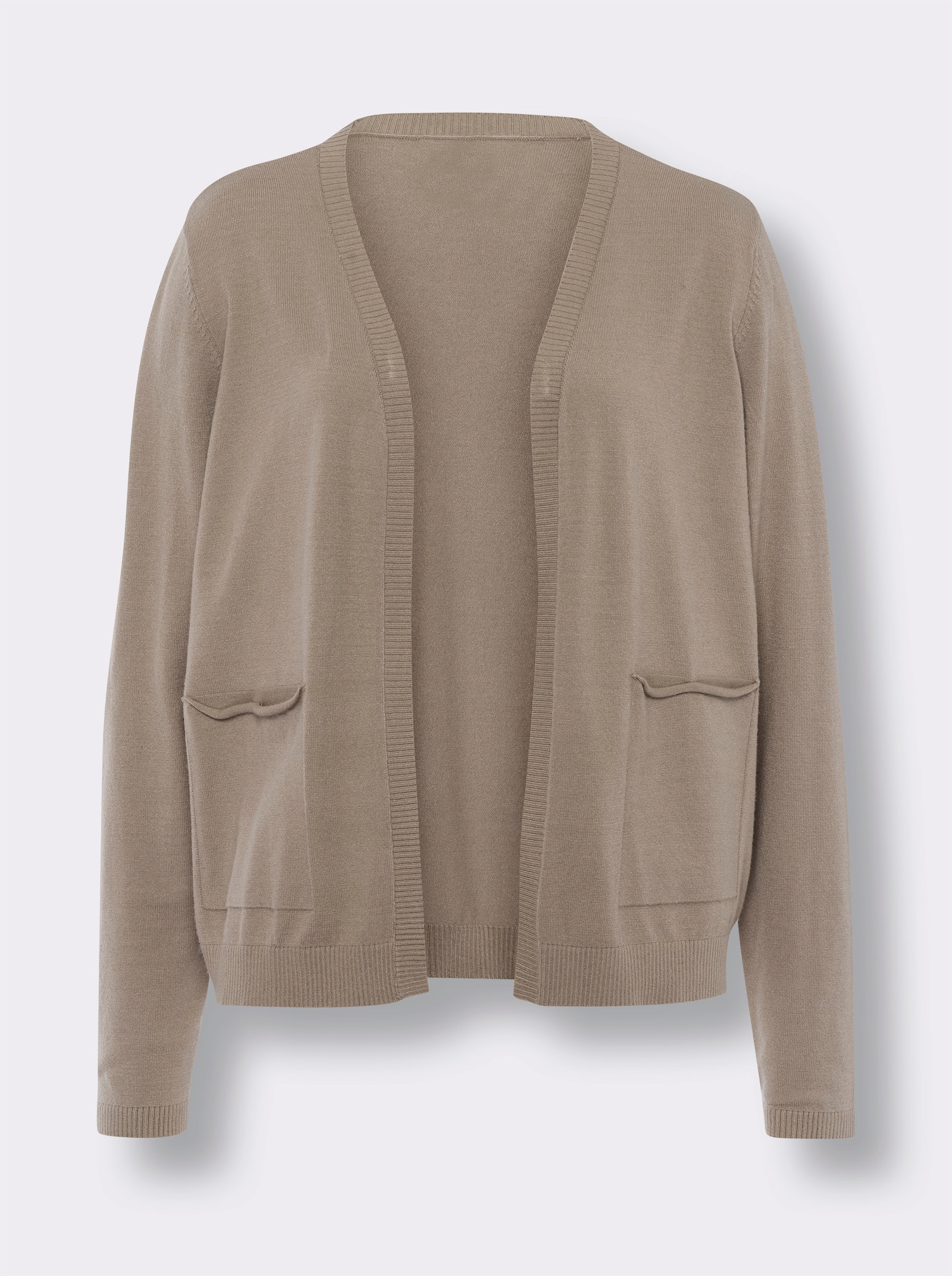 heine Feinstrickjacke mit Taschen - sesam