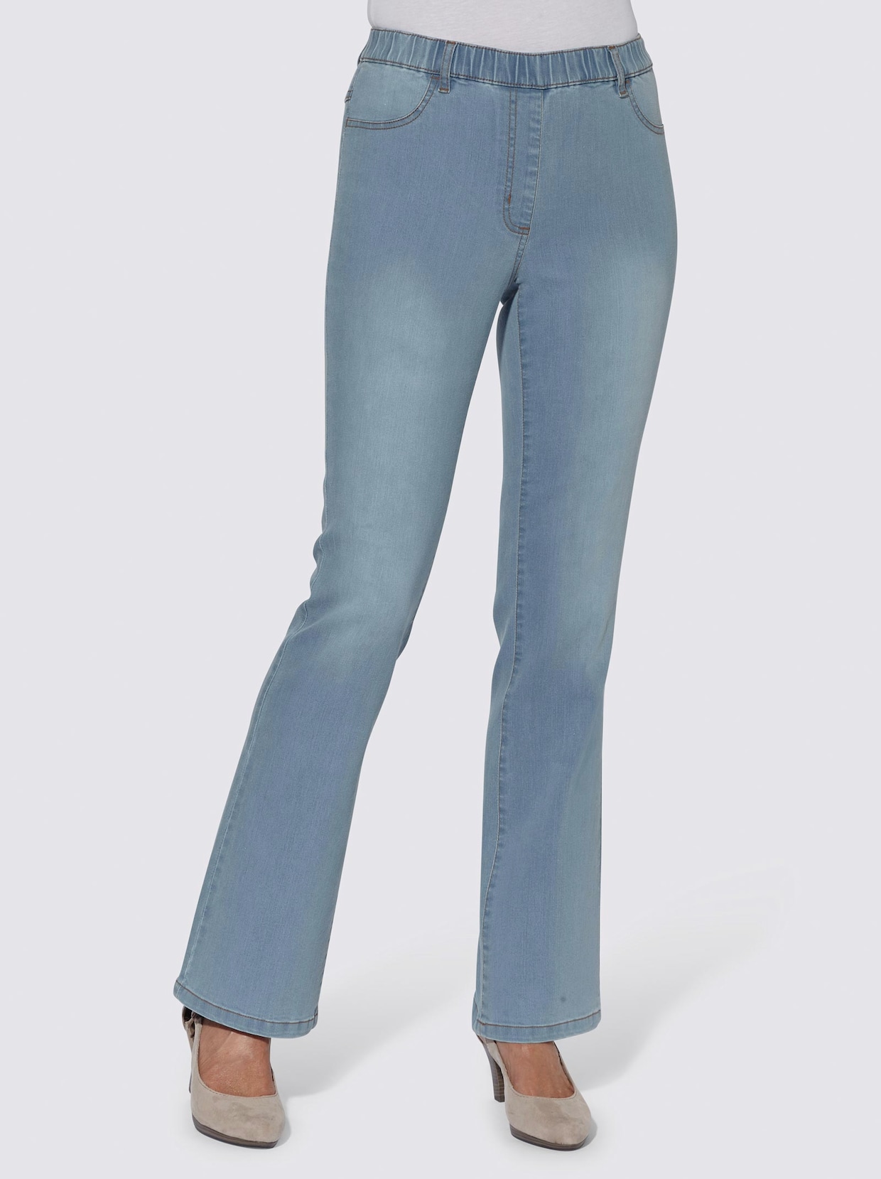 Bootcut jeans - blue-bleached