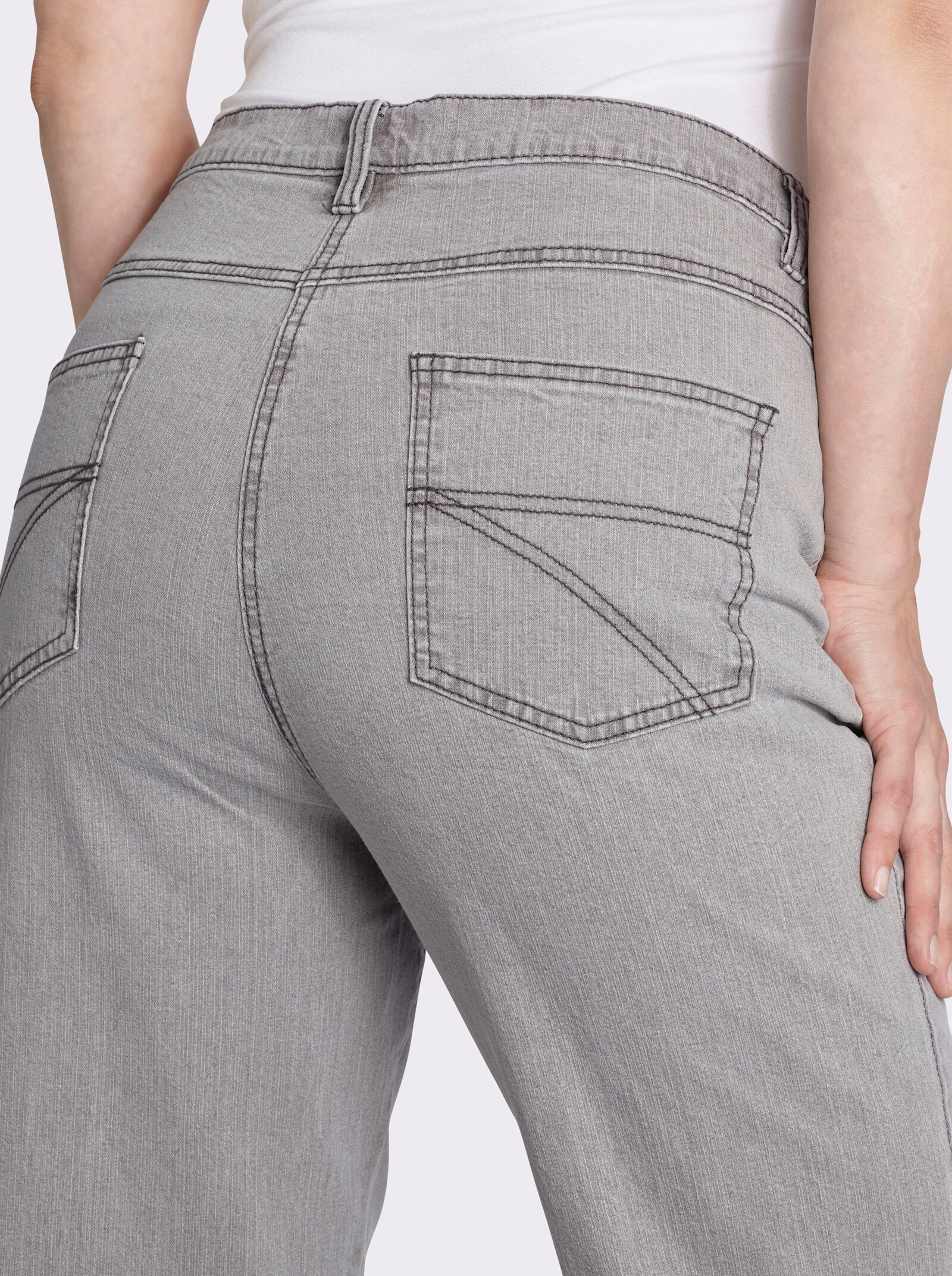 5-Pocket-Jeans mit Baumwoll-Stretch - grey-denim