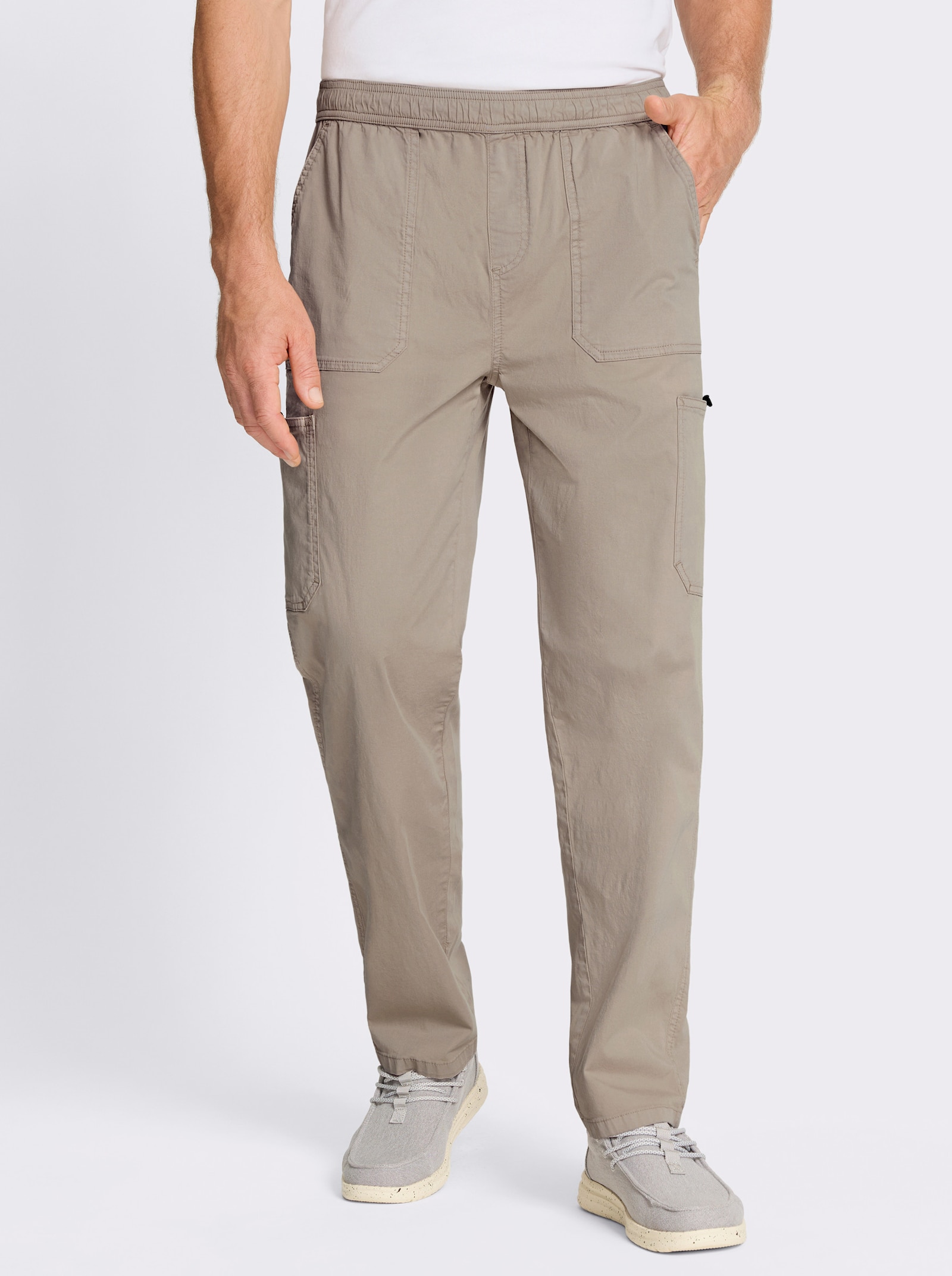 Schlupfhose 4 Taschen mit Klettverschluss - sesam