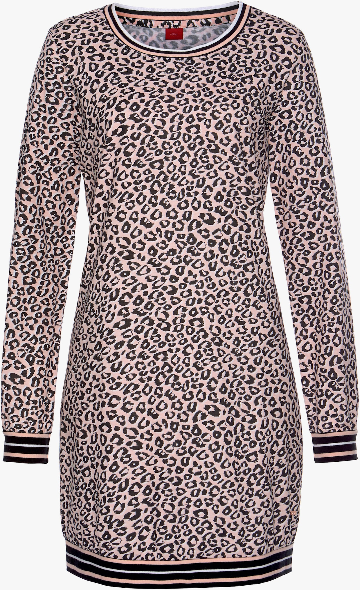 s.Oliver Chemise de nuit - rose clair-noir