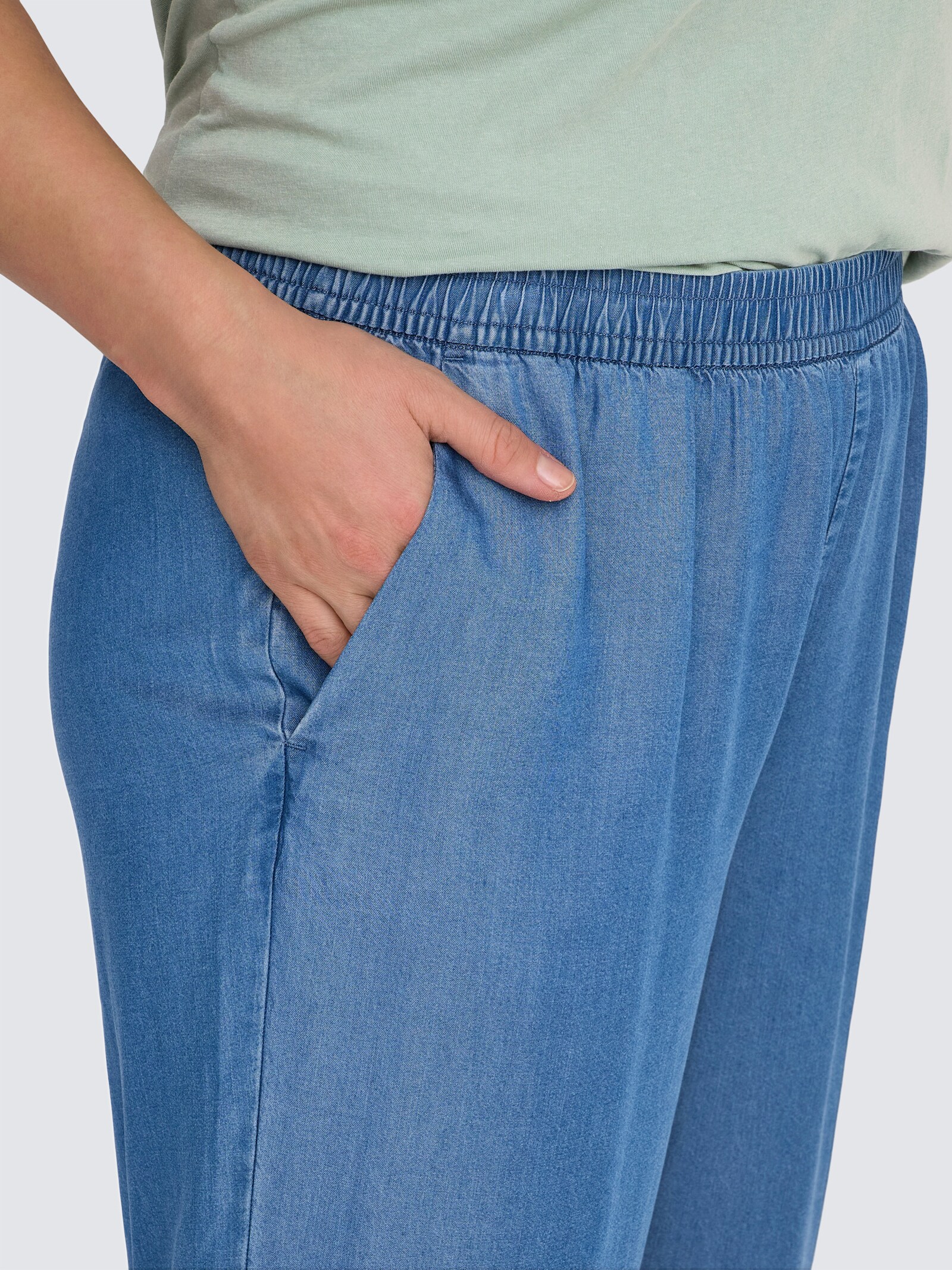 ONLY CARMAKOMA Culotte - medium blue denim