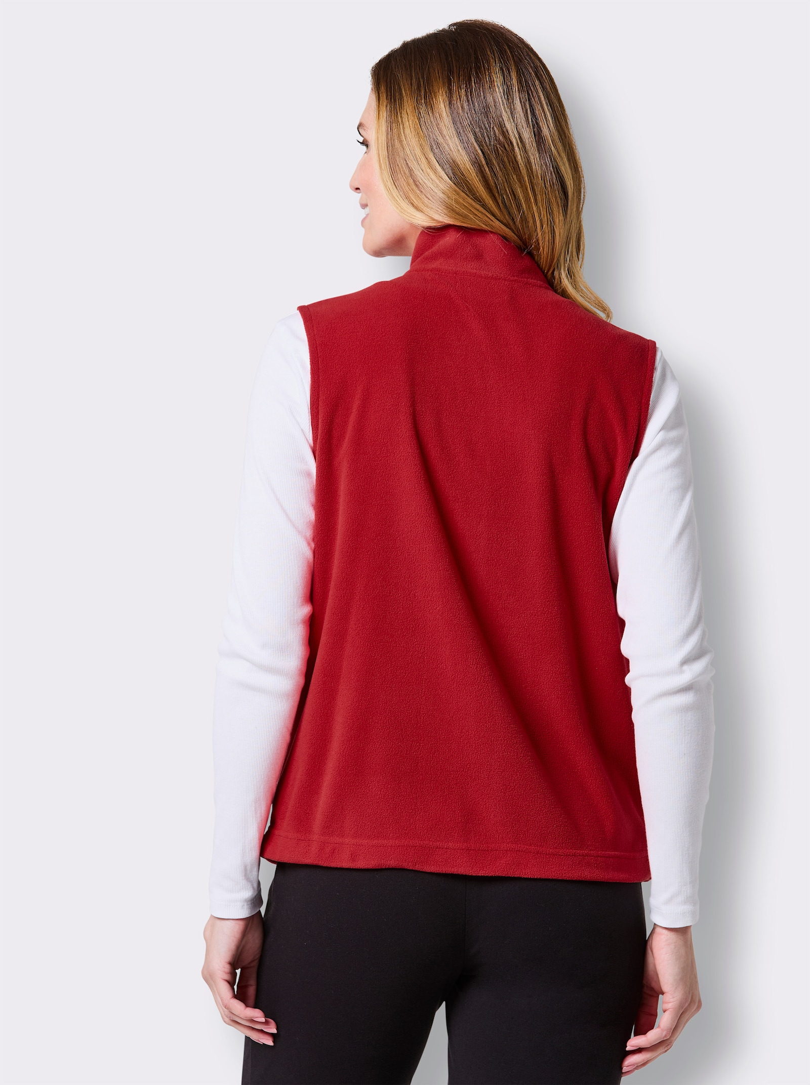 Catamaran Sports Fleeceweste mit weitenregulierbarem Saum - rot