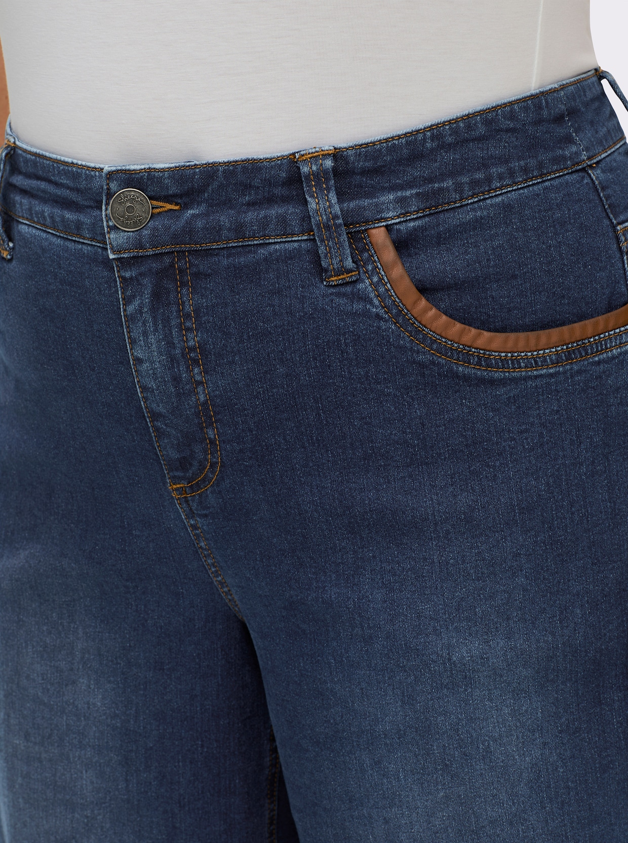 sheego Jeans - blue-stone-washed