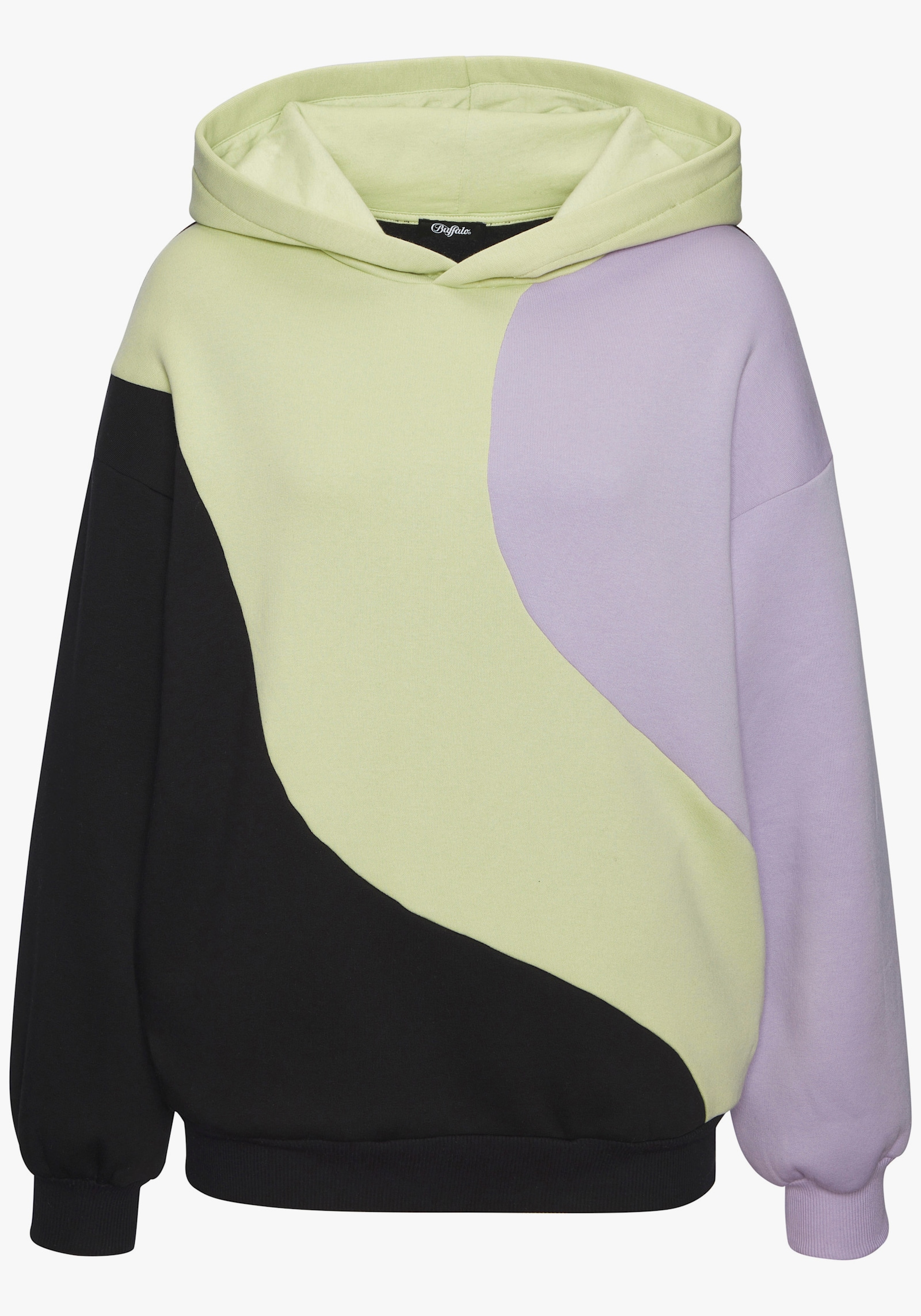 Buffalo Hoodie - schwarz/jade/flieder