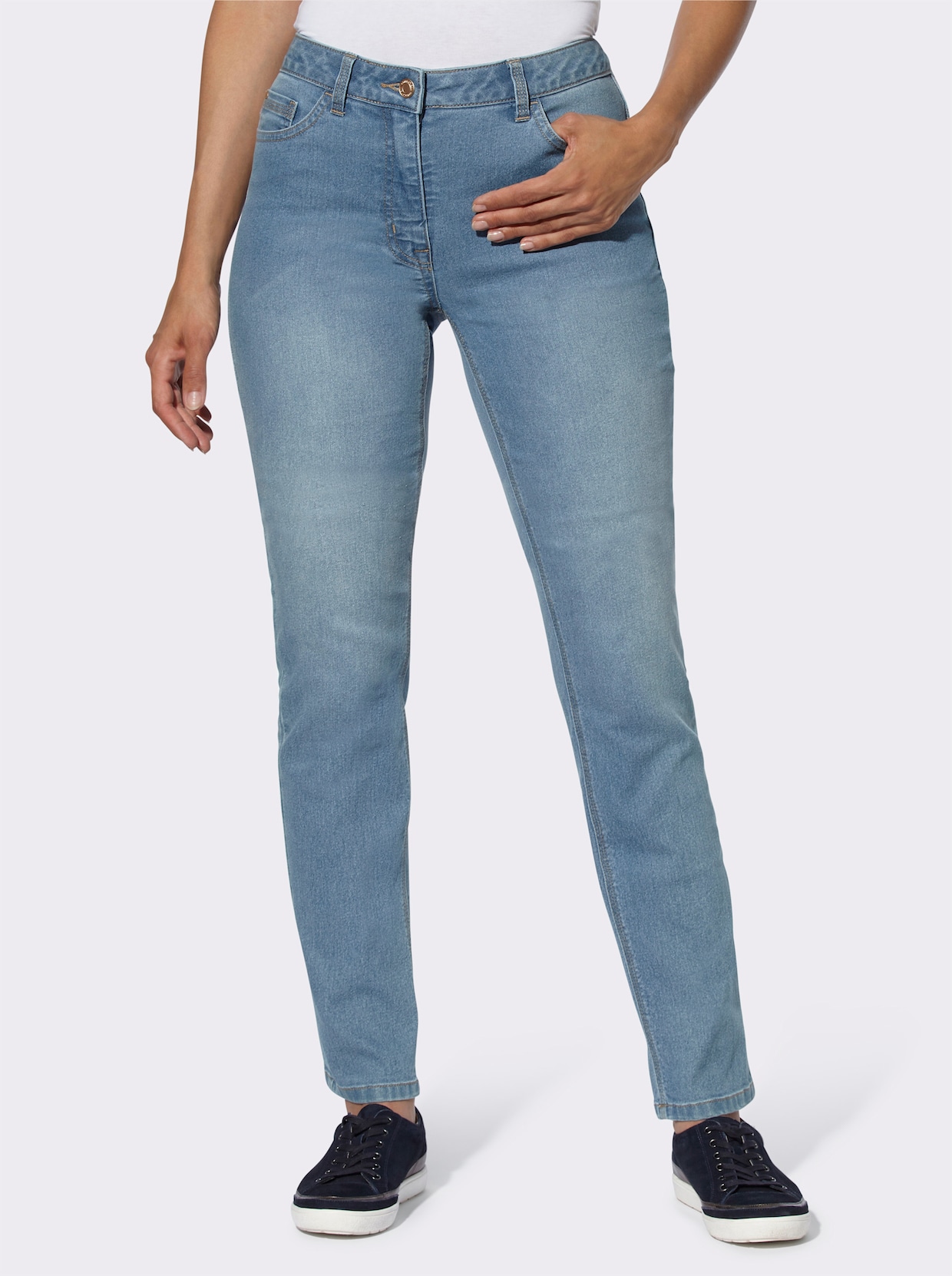 5-Pocket-Jeans - blue-bleached