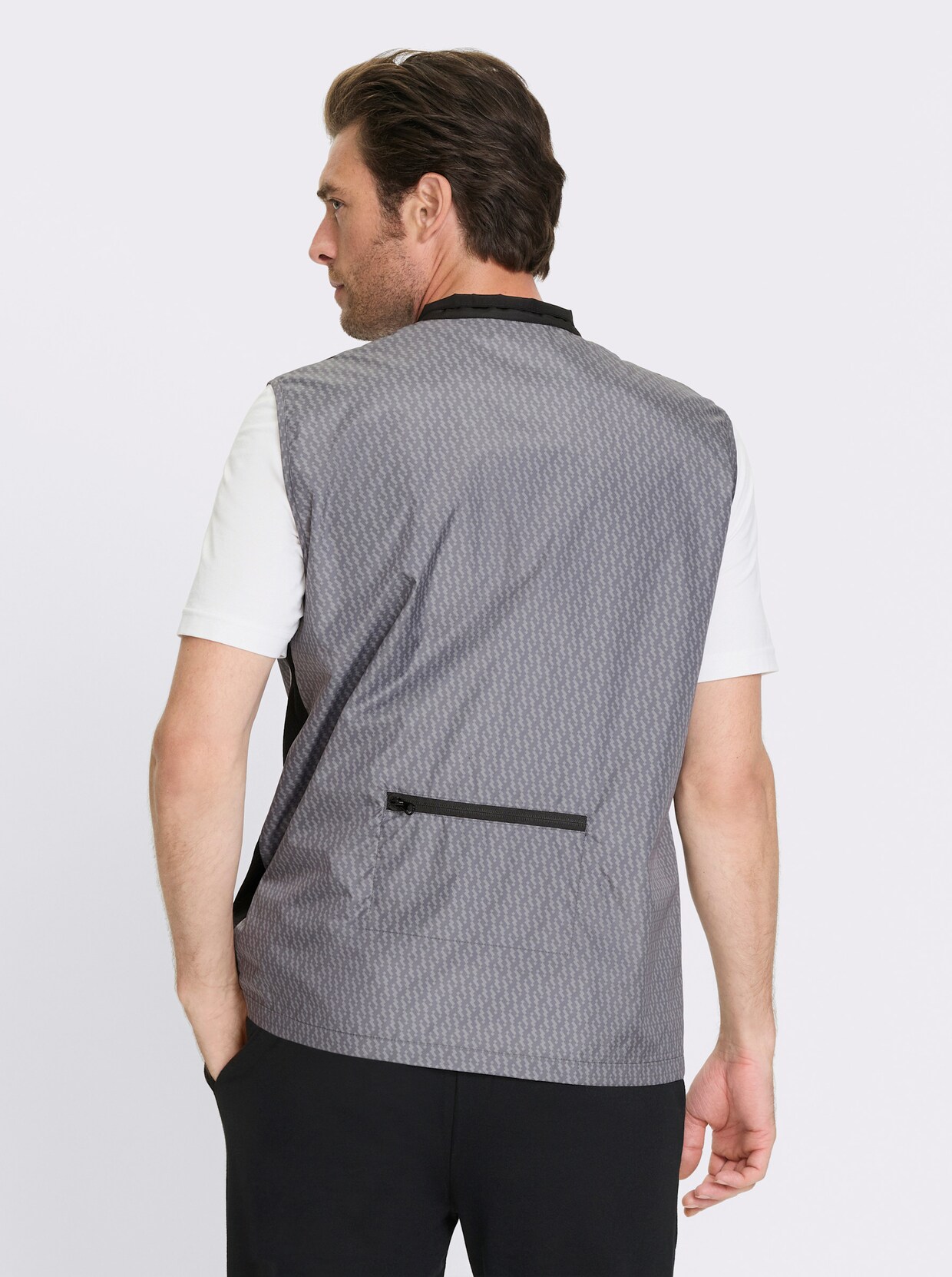 Catamaran Sports Funktionsweste mit Reißverschluss-Tasche hinten - schwarz