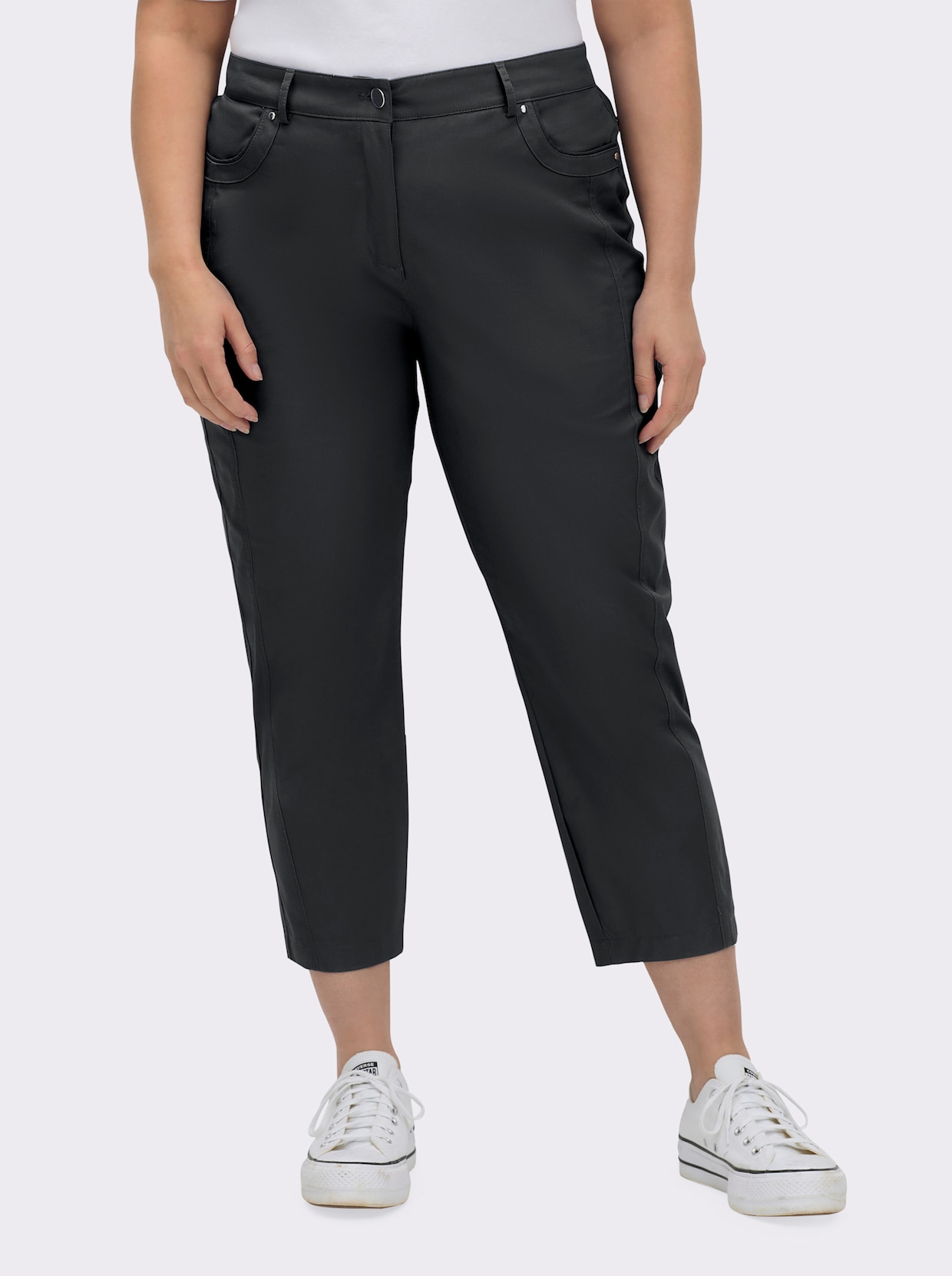 7/8-jeans - zwart