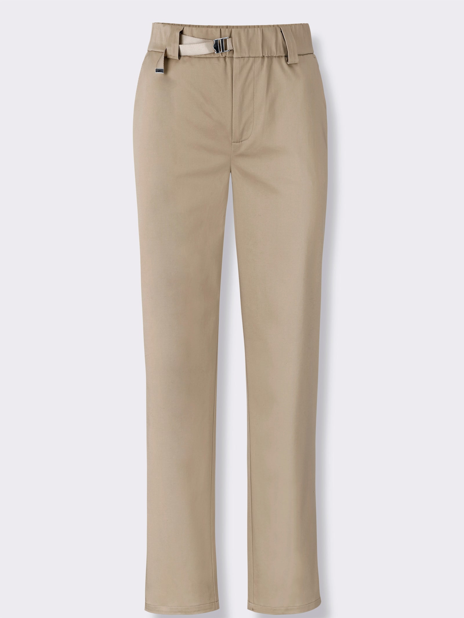 heine Chinohose mit dezentem Glanz - sesam