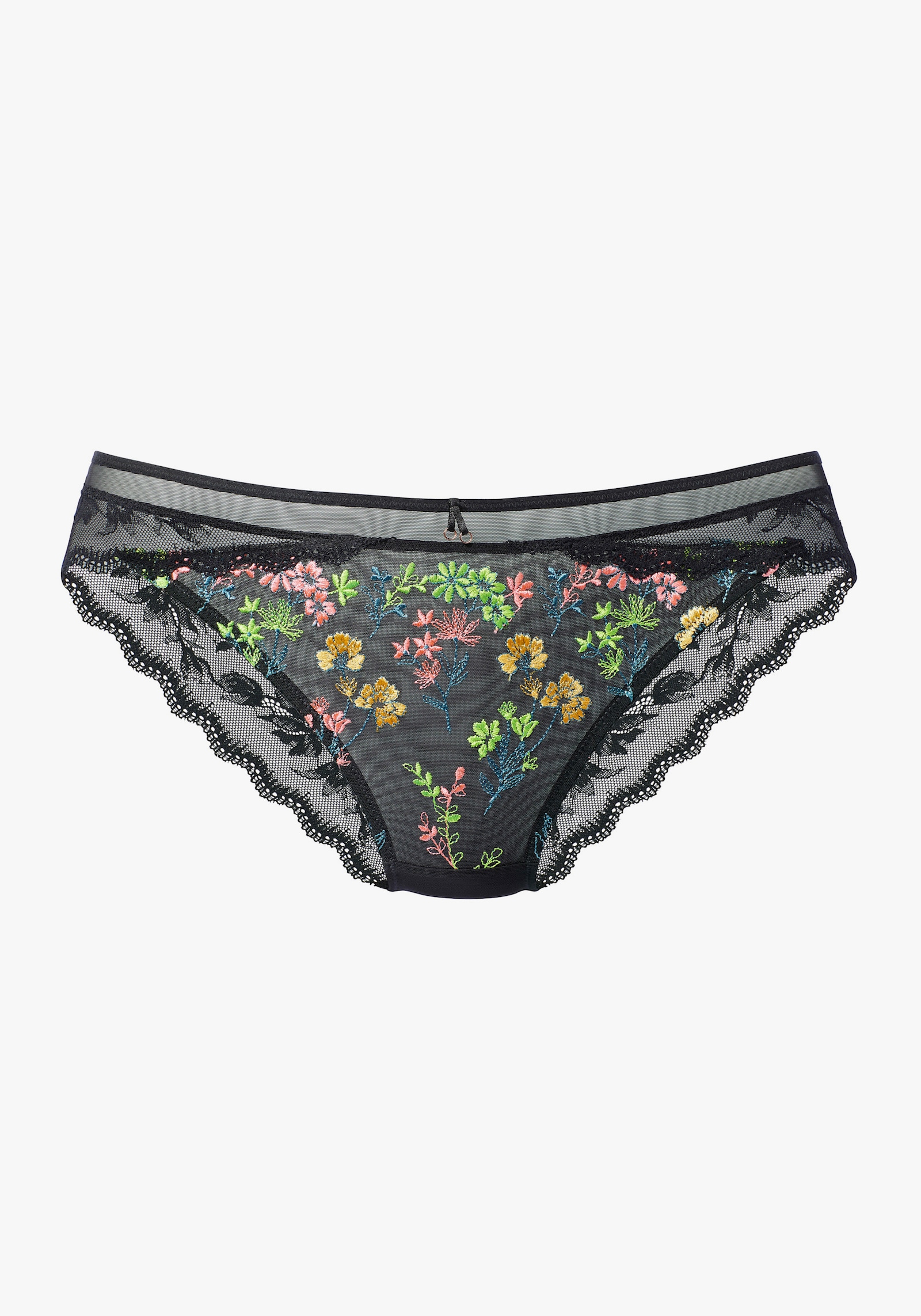 LASCANA Panty - schwarz-neon