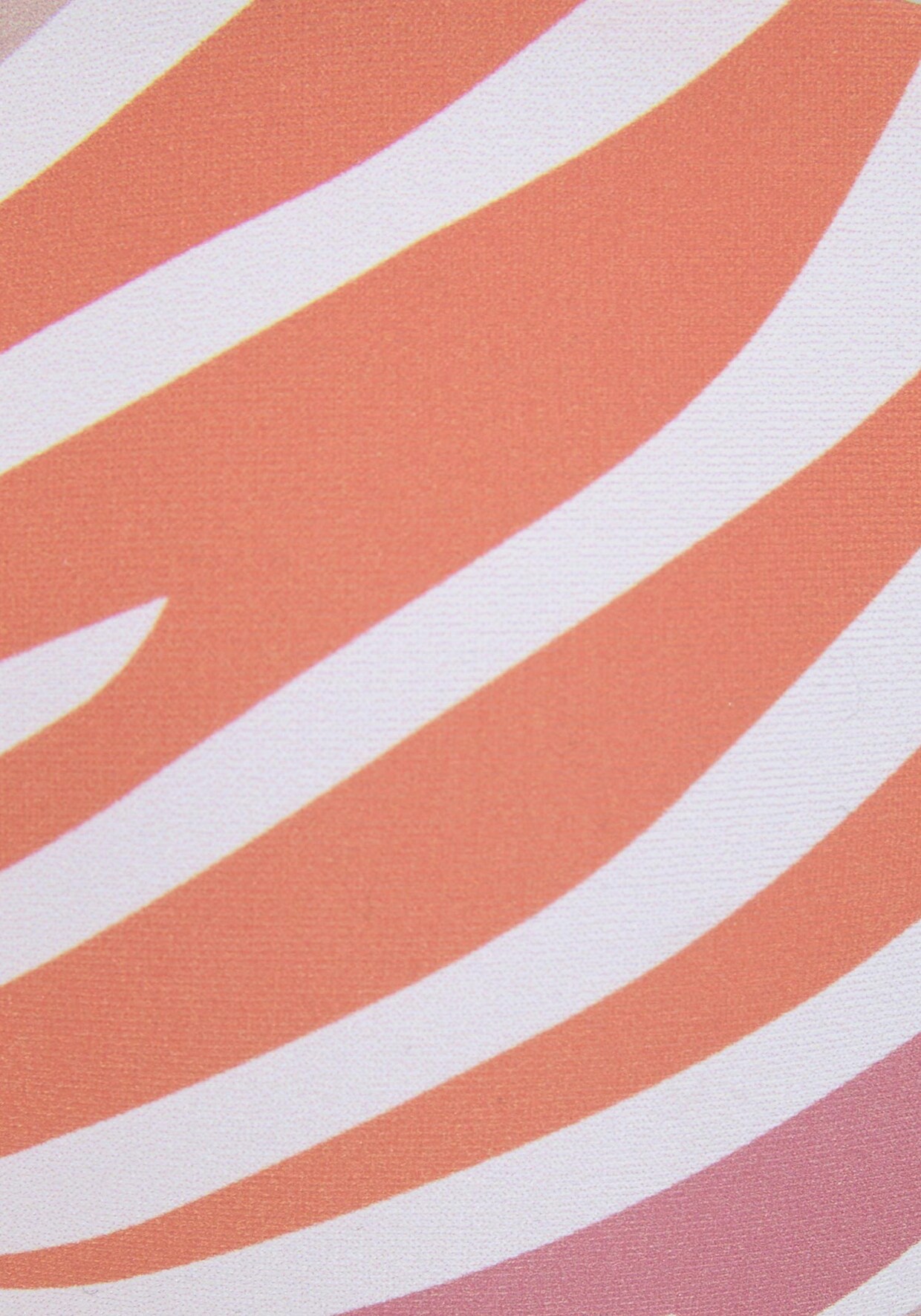 Sunseeker Bügel-Bandeau-Bikini-Top - weiß-orange-rose