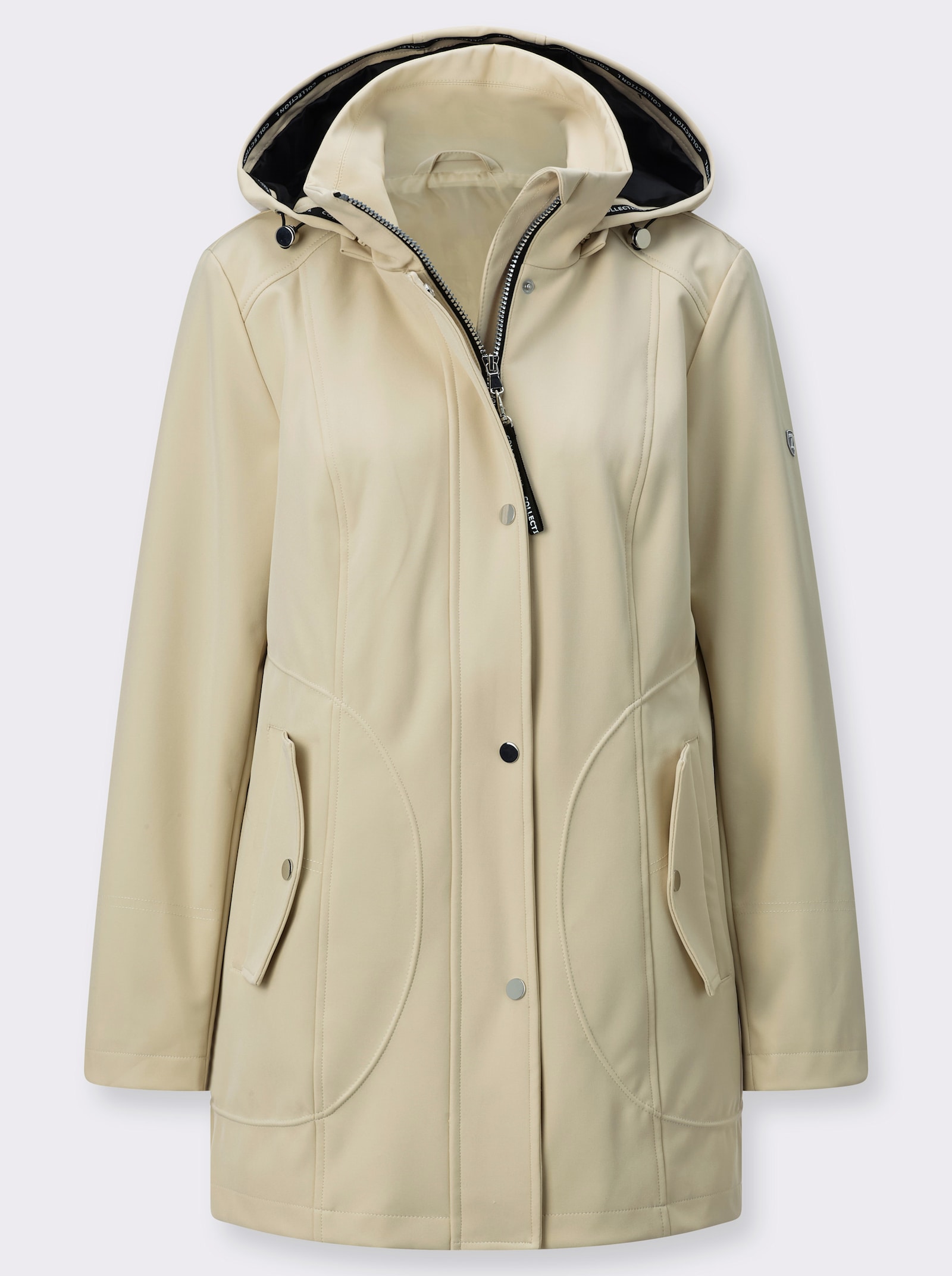 Softshelljacke mit Weitenregulierung - sand