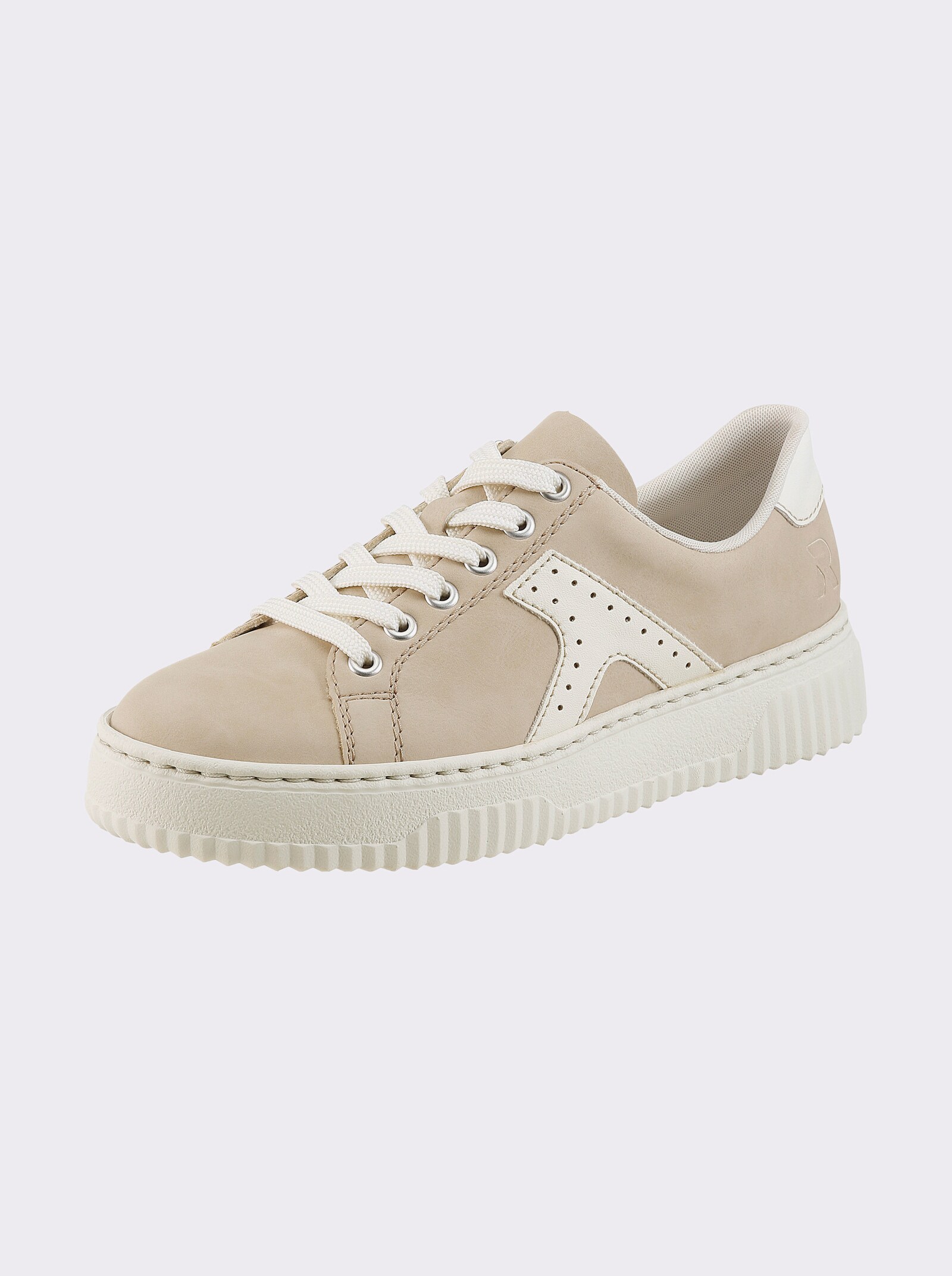Rieker Sneaker mit Zierperlen - beige