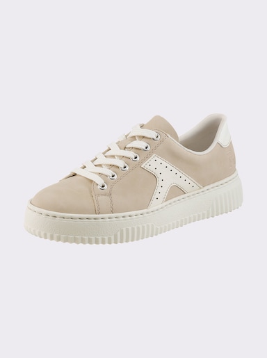 Rieker Sneaker mit Zierperlen - beige