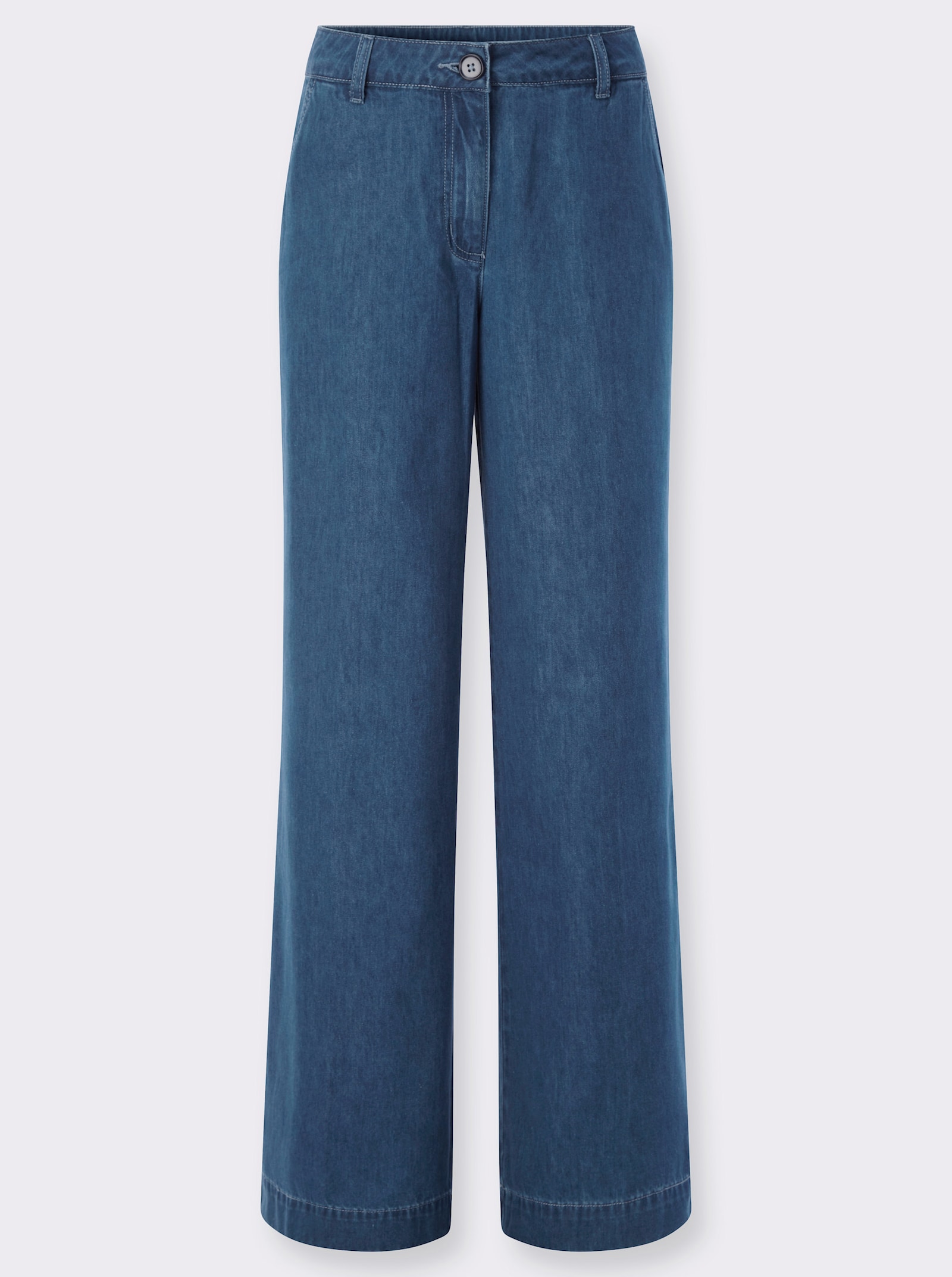 heine Jeans mit weitem Bein - jeansblau