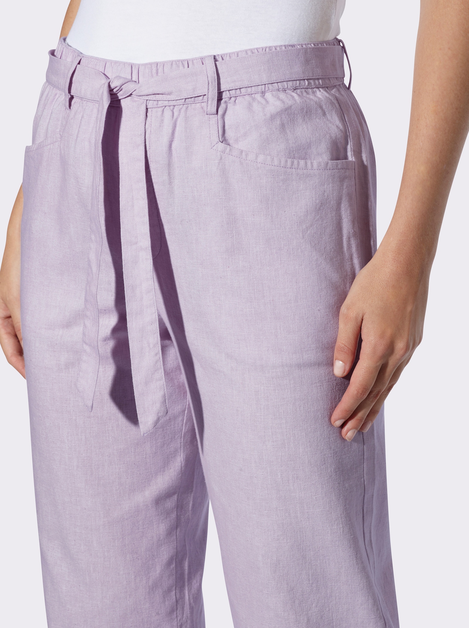 heine Pantalon avec revers aux jambes - parme