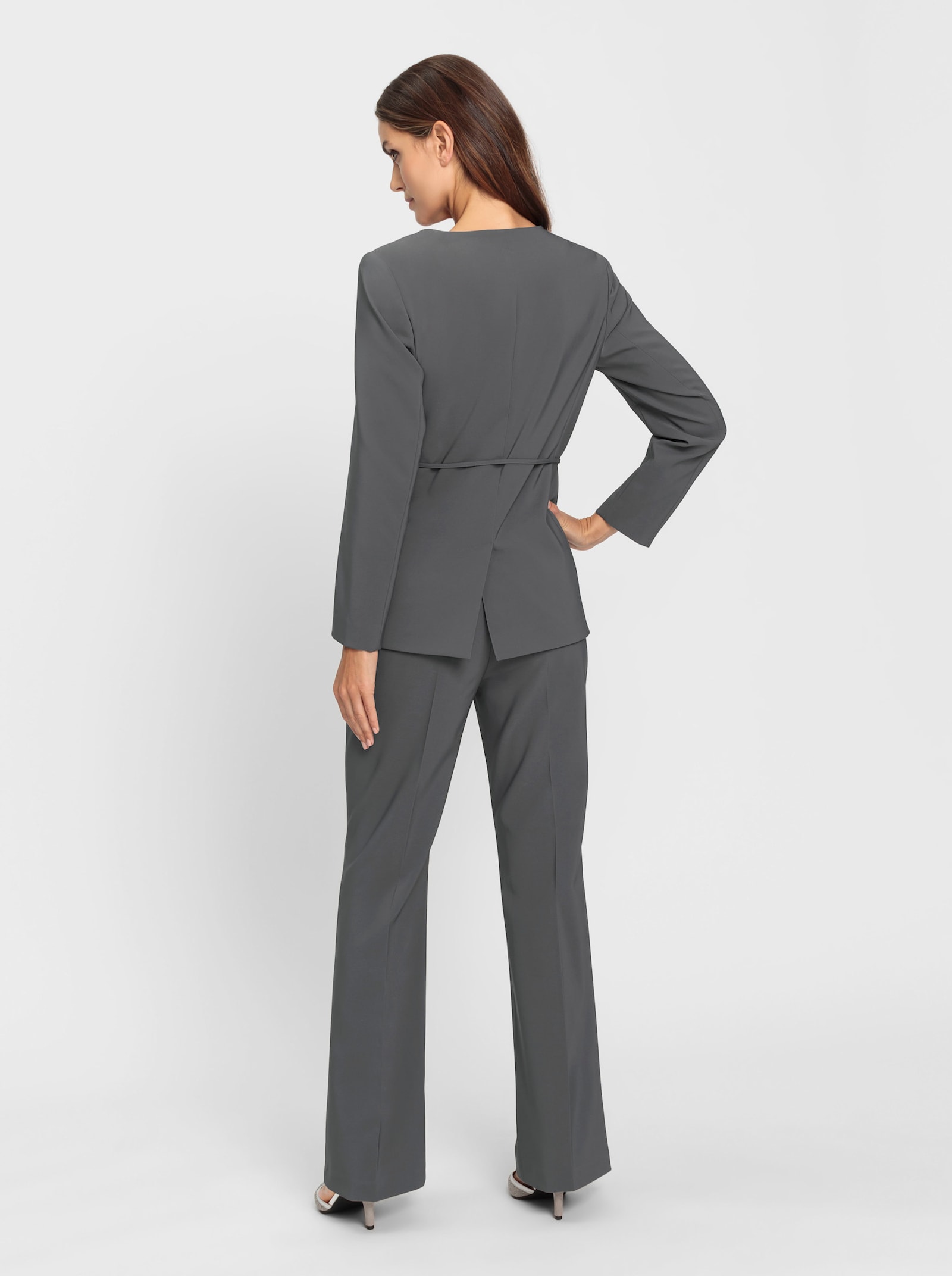 heine Hosenanzug mit Gürtel - anthrazit