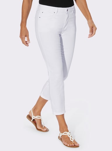 7/8-Jeans mit Stretch-Anteil - wollweiß