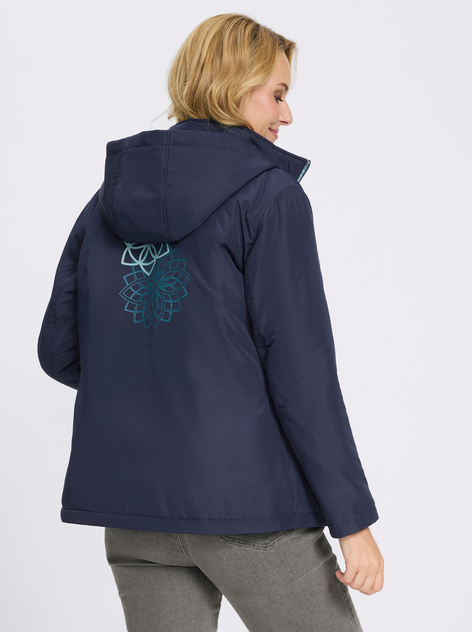 Jacke mit Druck-Motiv - marine