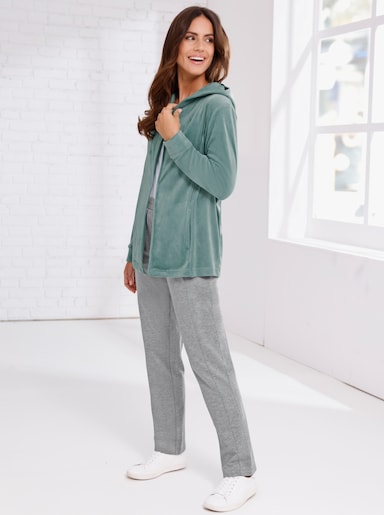Nickijacke in offener Form - jade