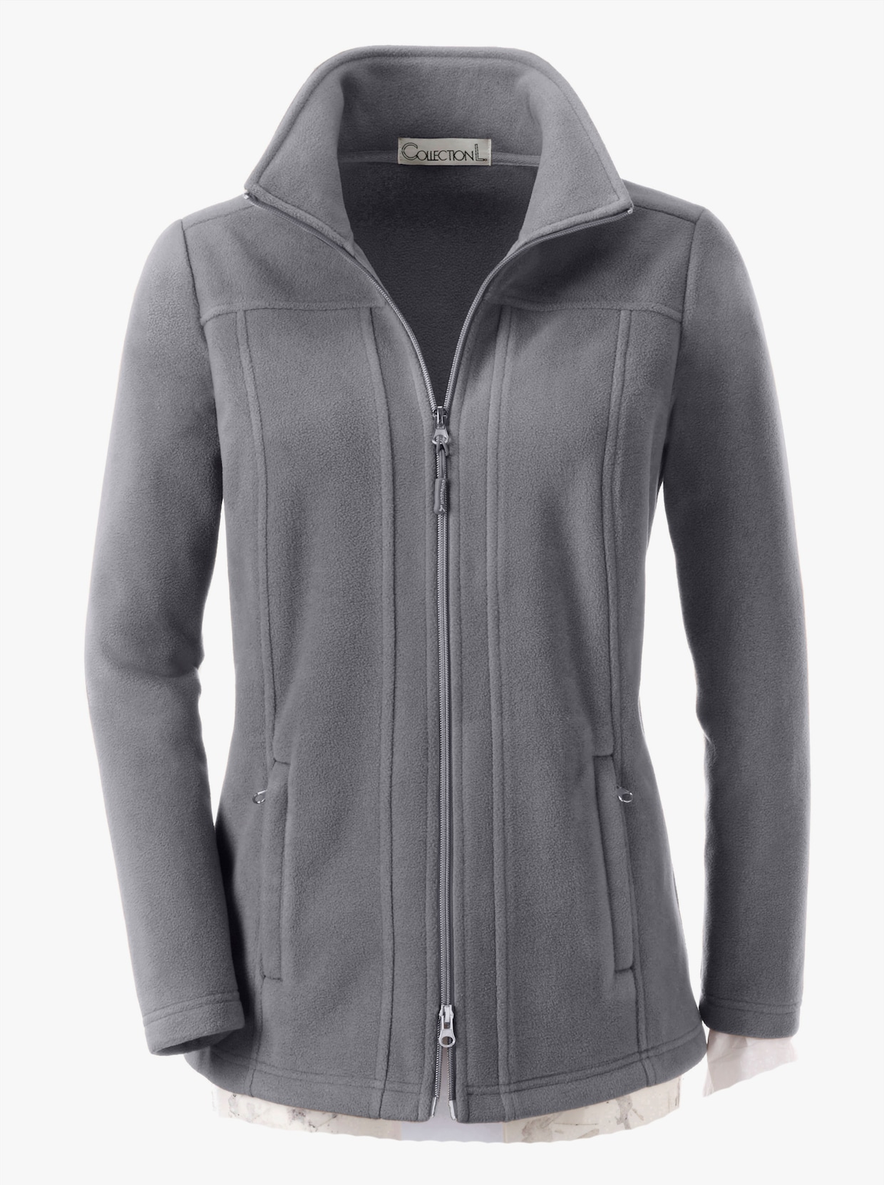 Fleece-Jacke - grau