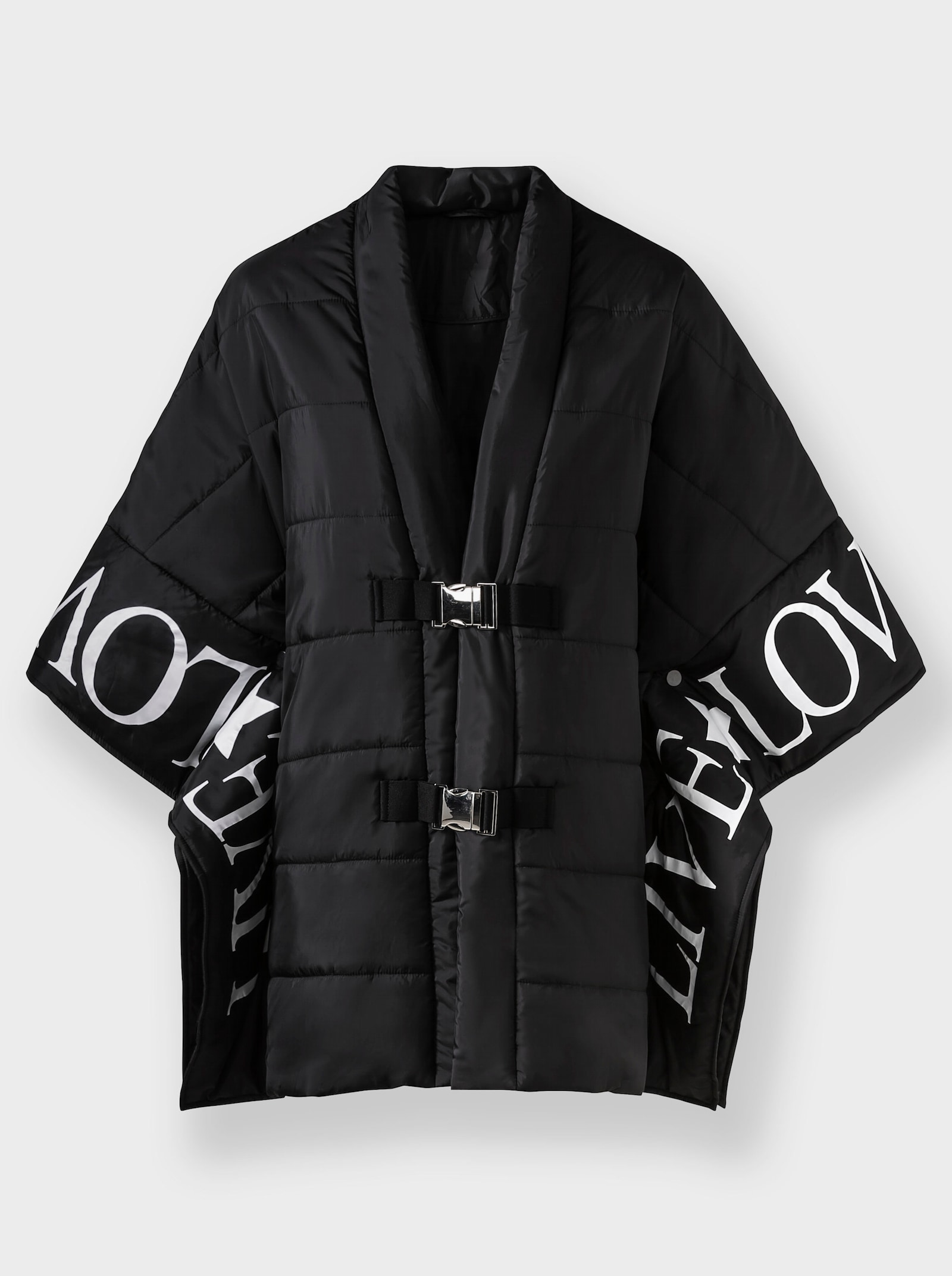 heine Cape mit Wattierung - schwarz