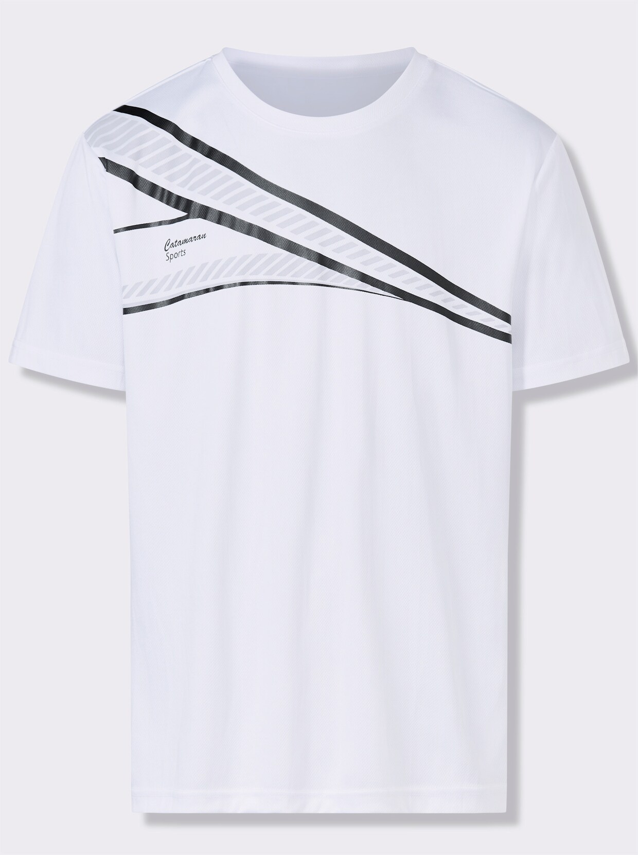 Catamaran Sports Funktionsshirt mit atmungsaktiver Wabenstruktur - weiß