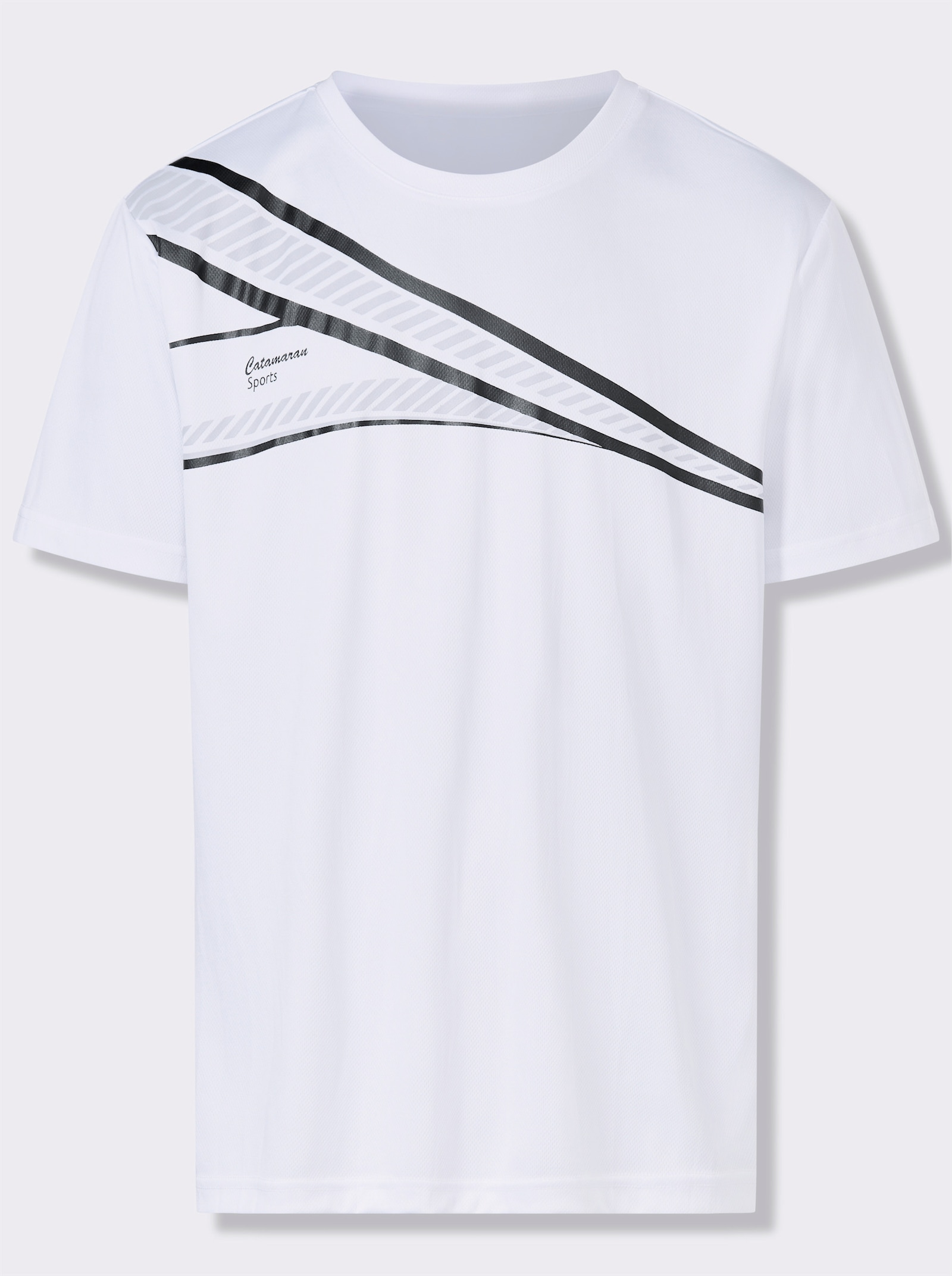 Catamaran Sports Funktionsshirt mit atmungsaktiver Wabenstruktur - weiß