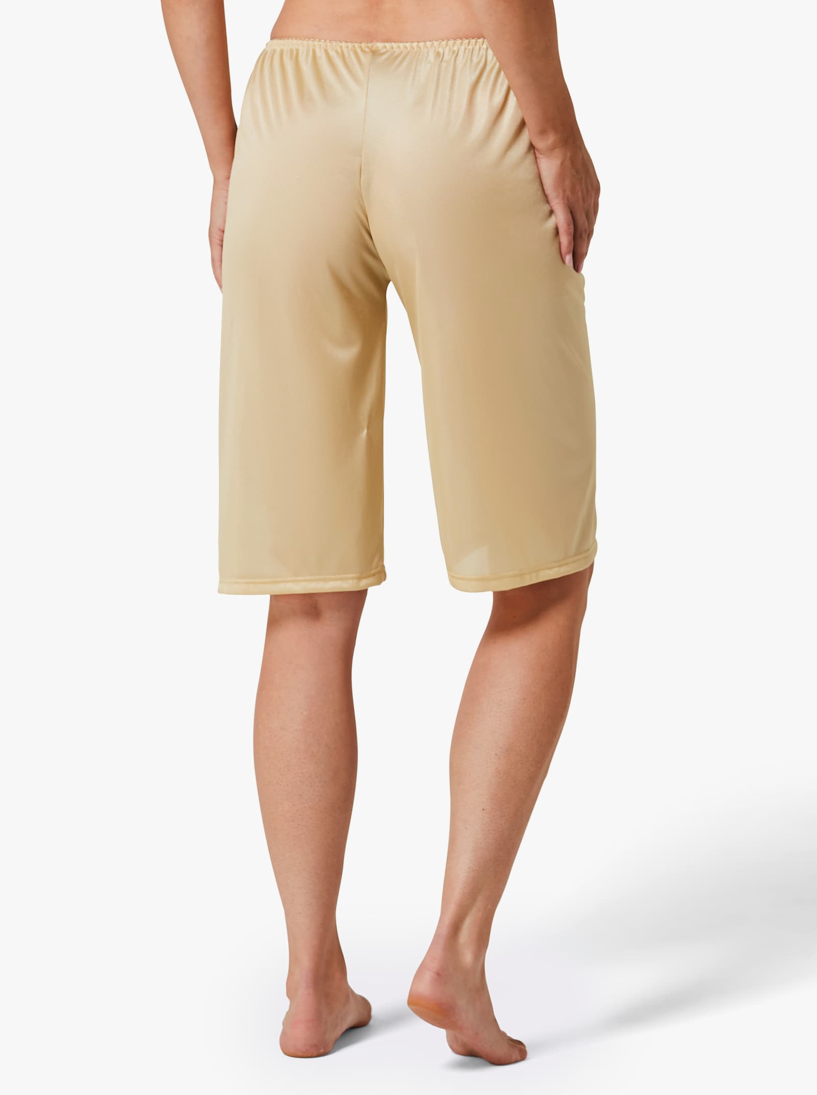 wäschepur Kalhotová spodnička s elegantním leskem - písková