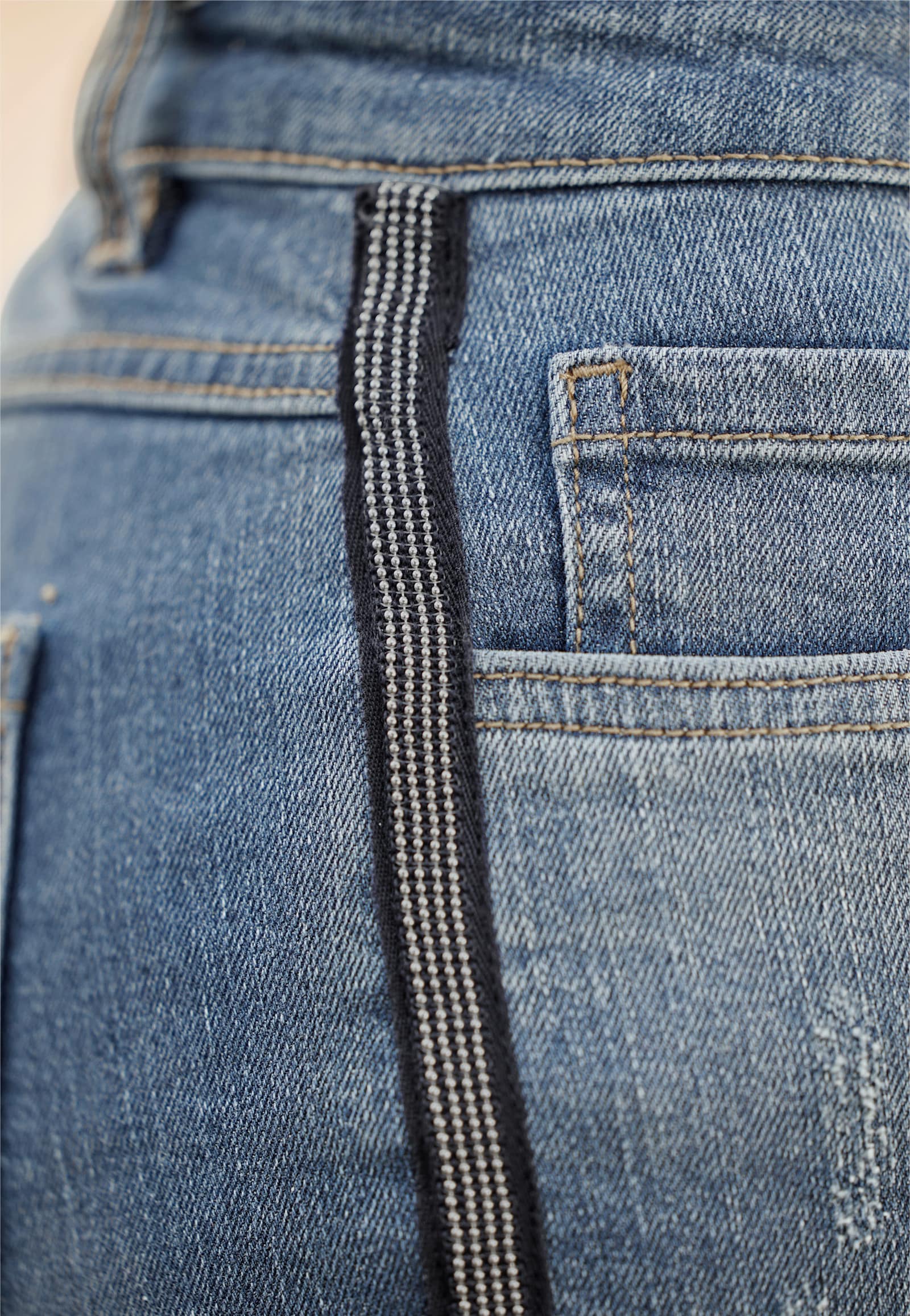 heine Jeans mit Galonstreifen - blue-stone-washed