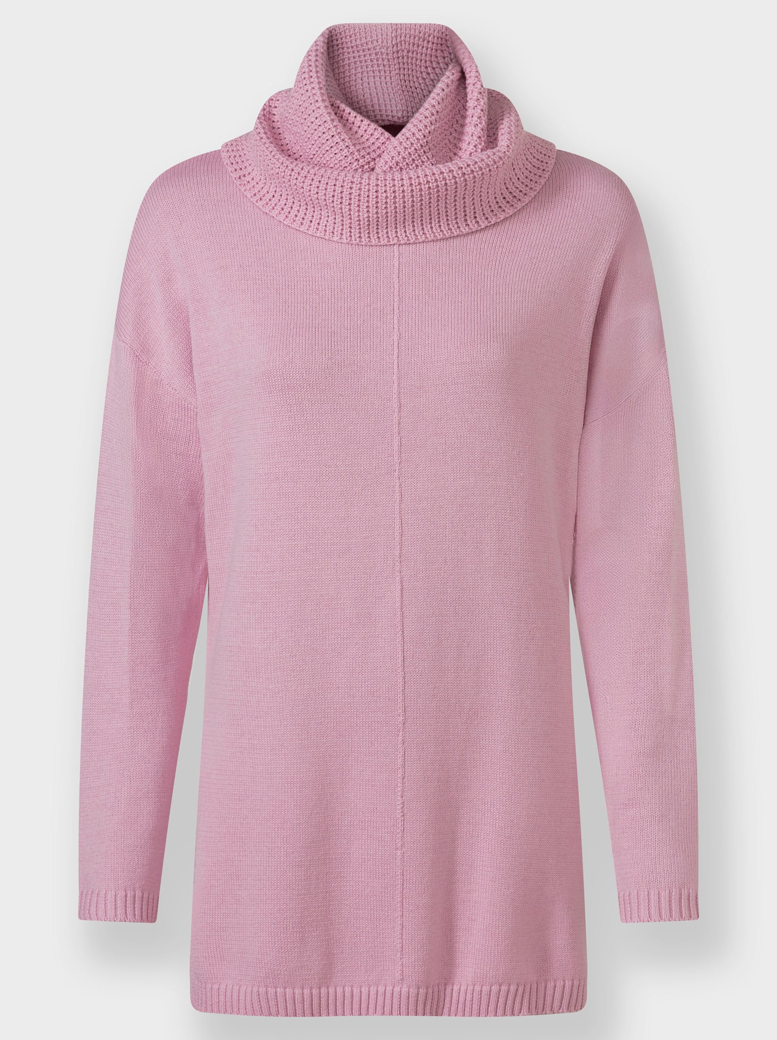 heine Longpullover mit halsfernem Rollkragen - rosé