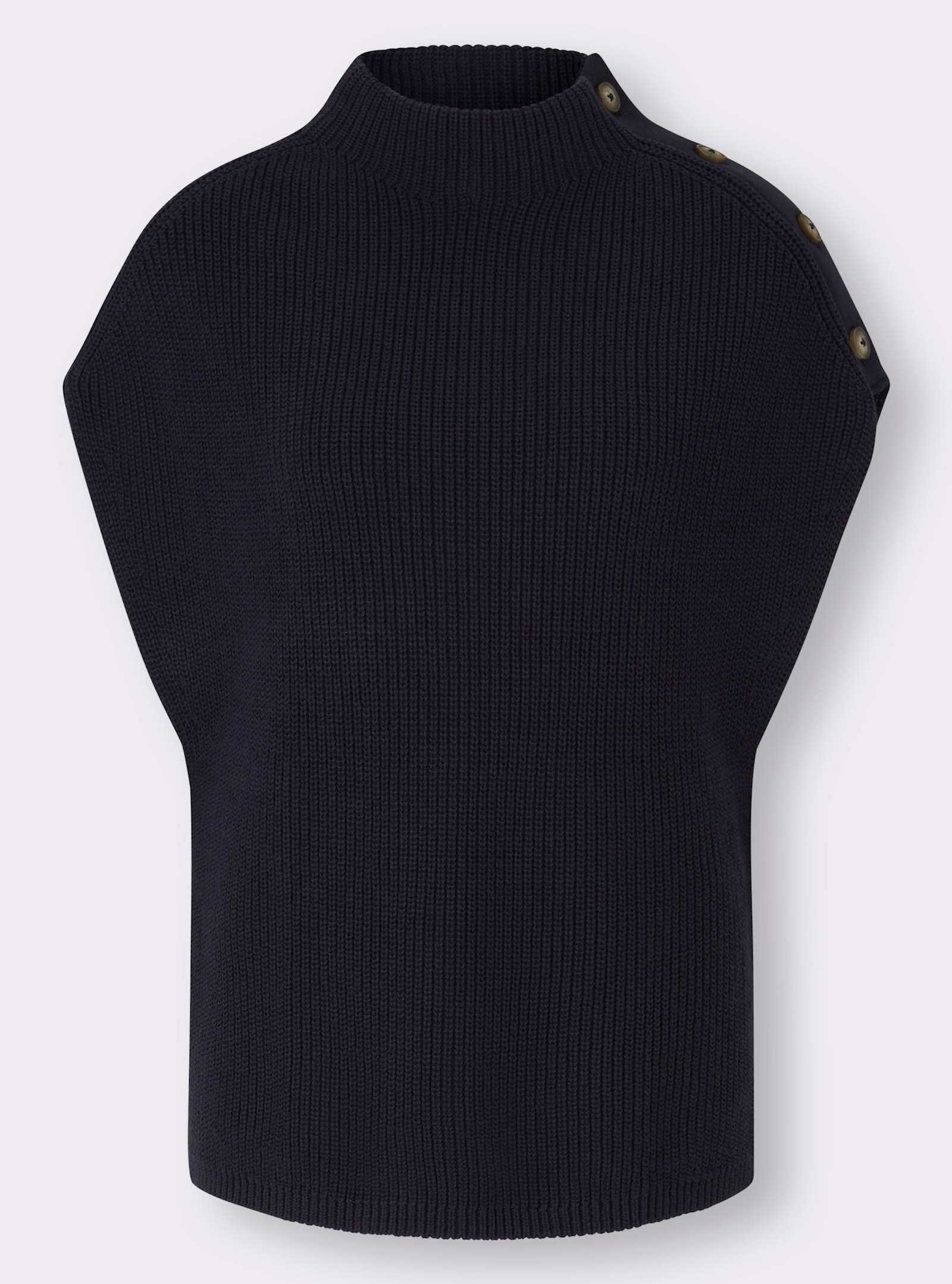 heine Pullunder mit Zierknopfleiste - marine