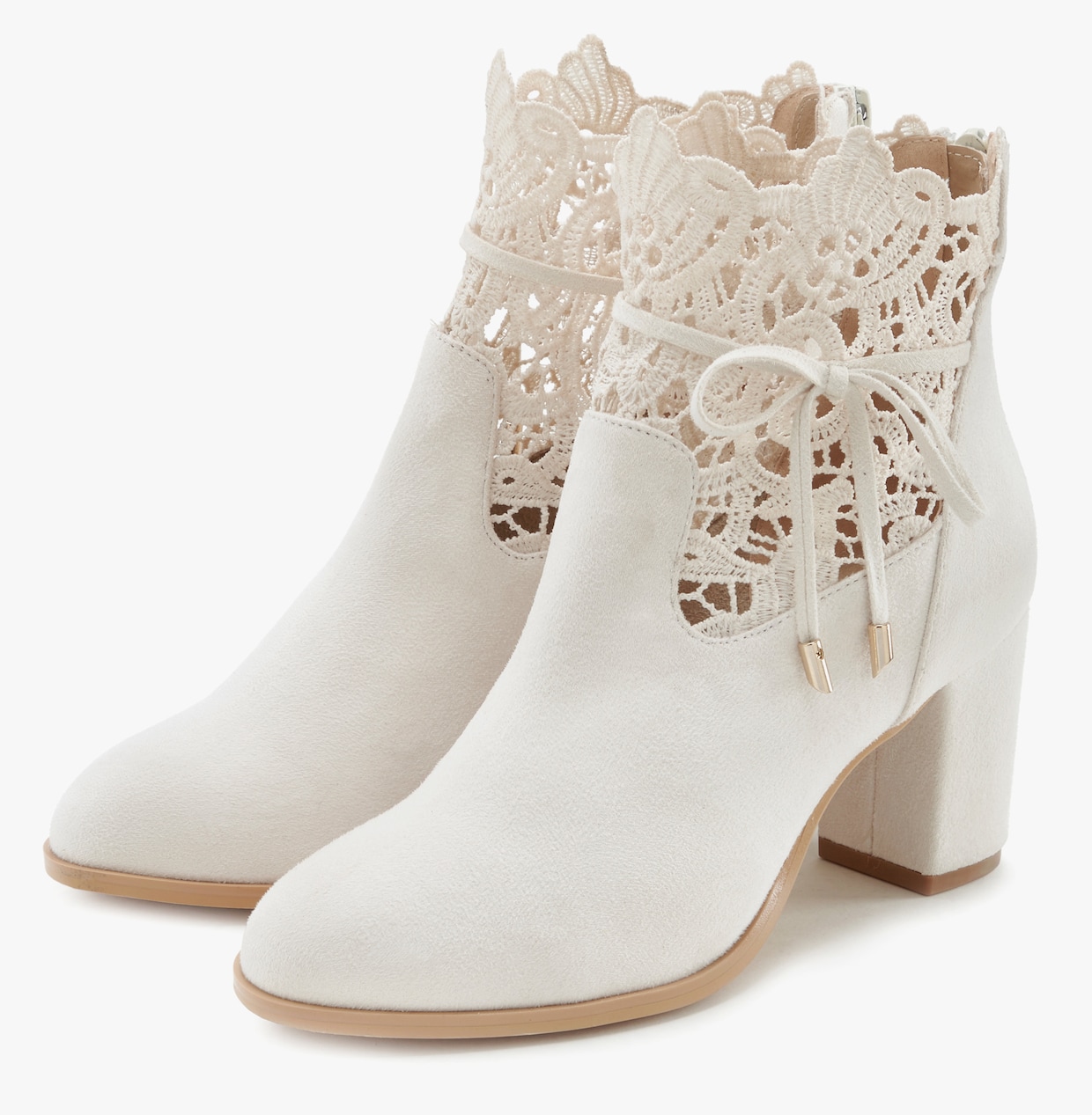 LASCANA High-Heel-Stiefelette - beige