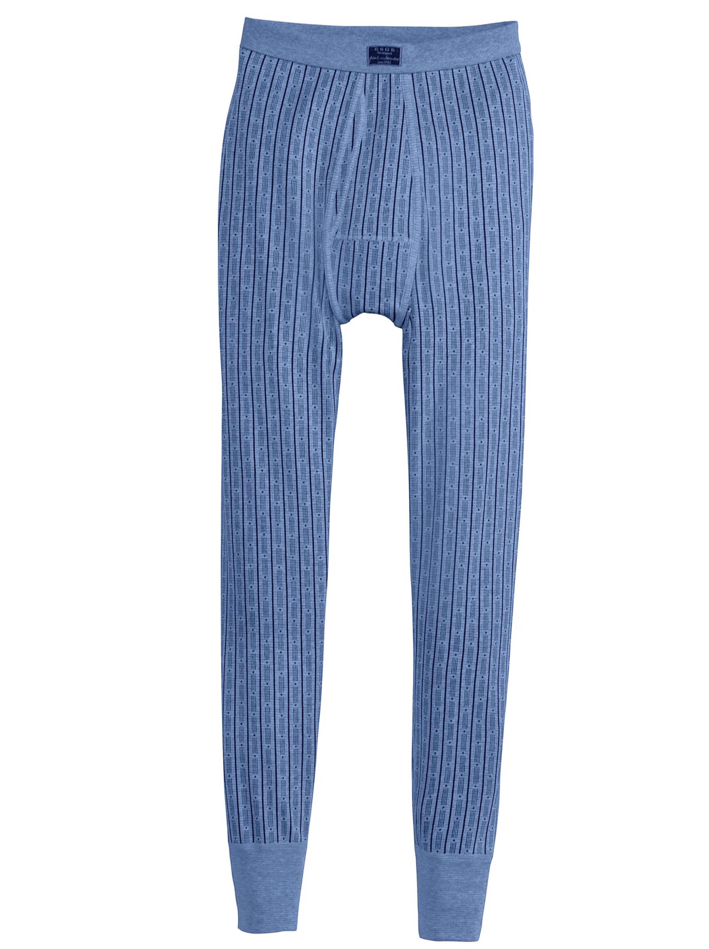 Hose lang - hellblau-bedruckt