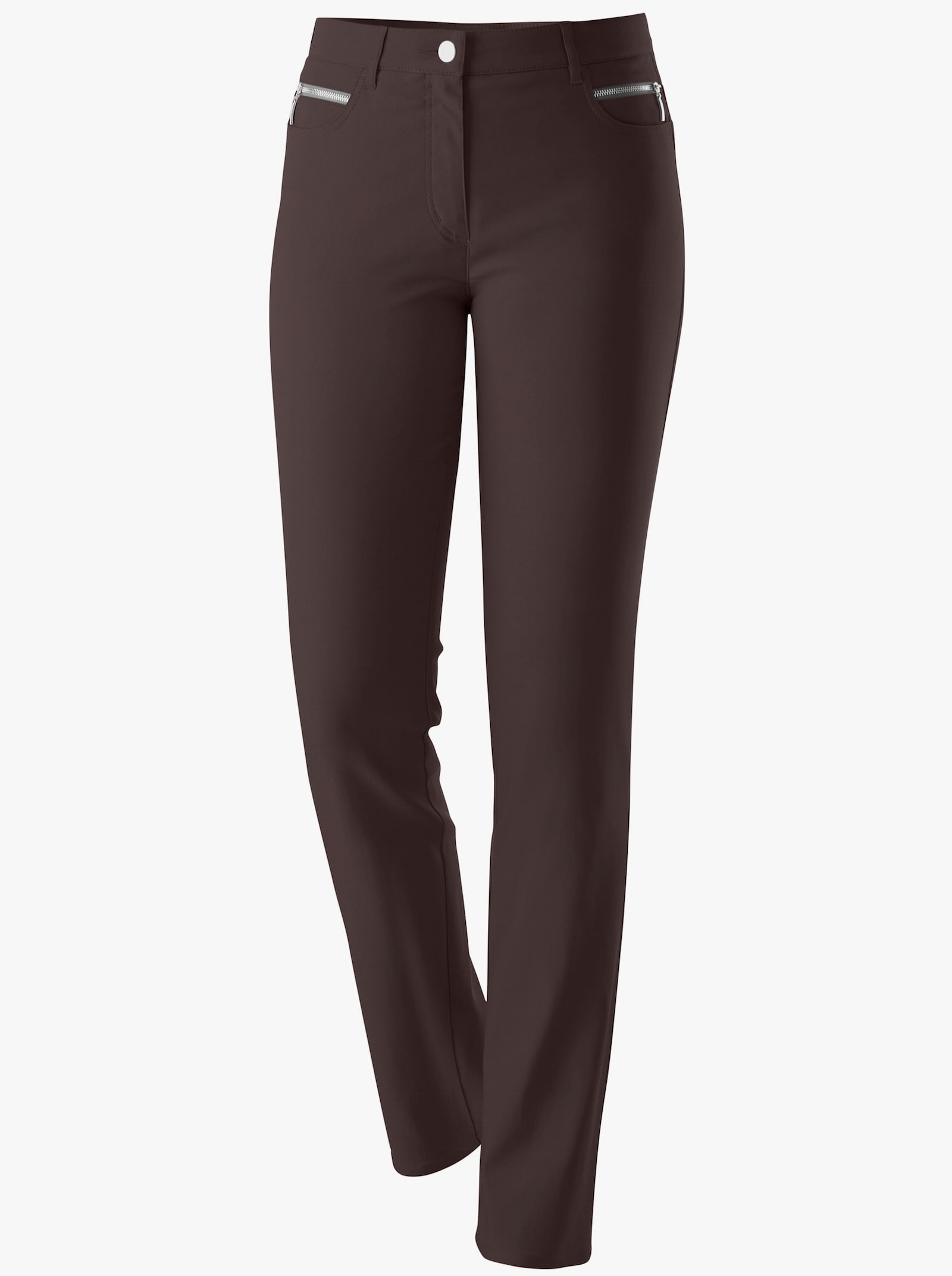 Stehmann Comfort line Thermohose in elastischer Bengalin-Qualität - mokka