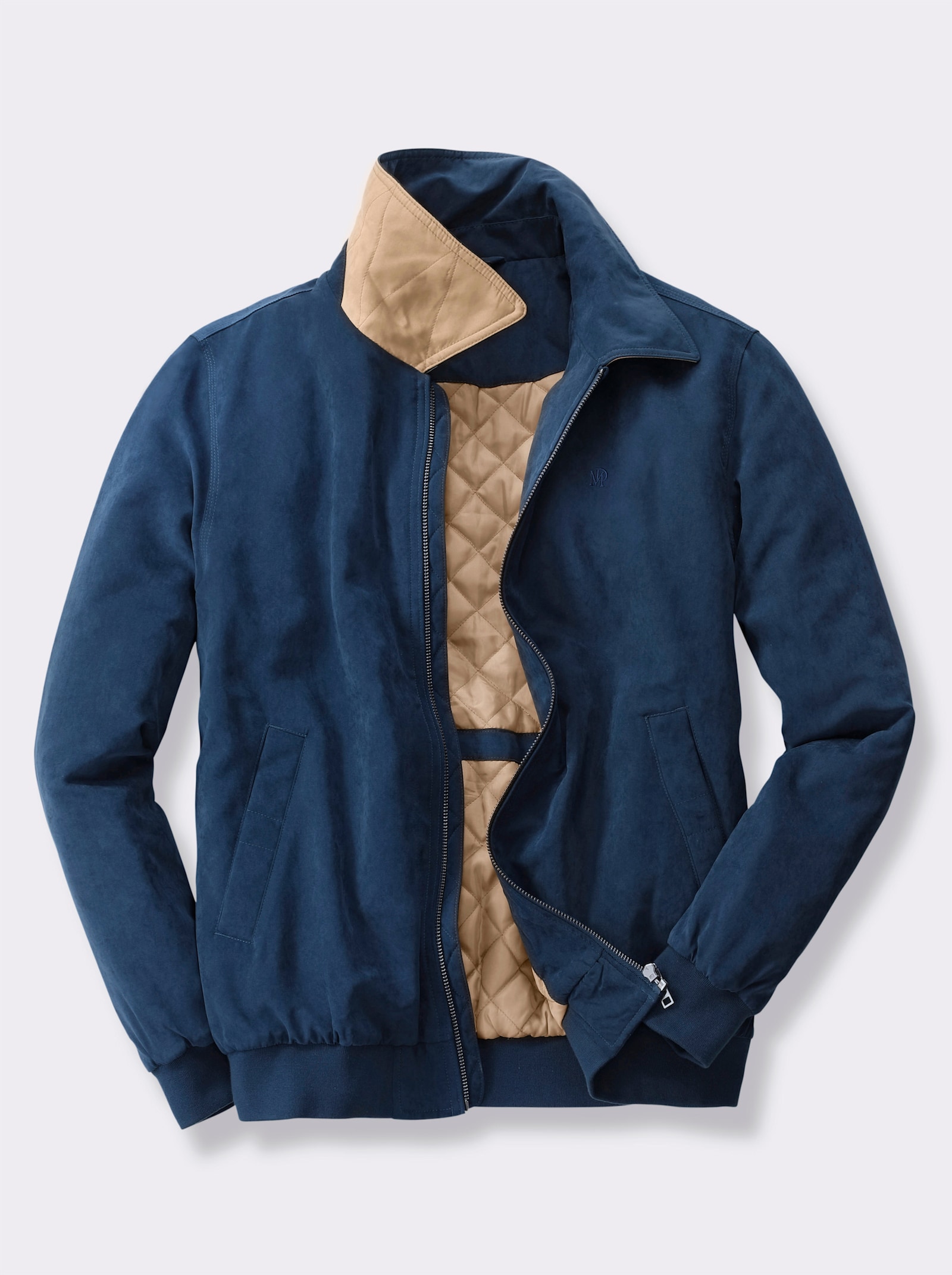 Marco Donati Blouson mit drei Innentaschen - dunkelblau