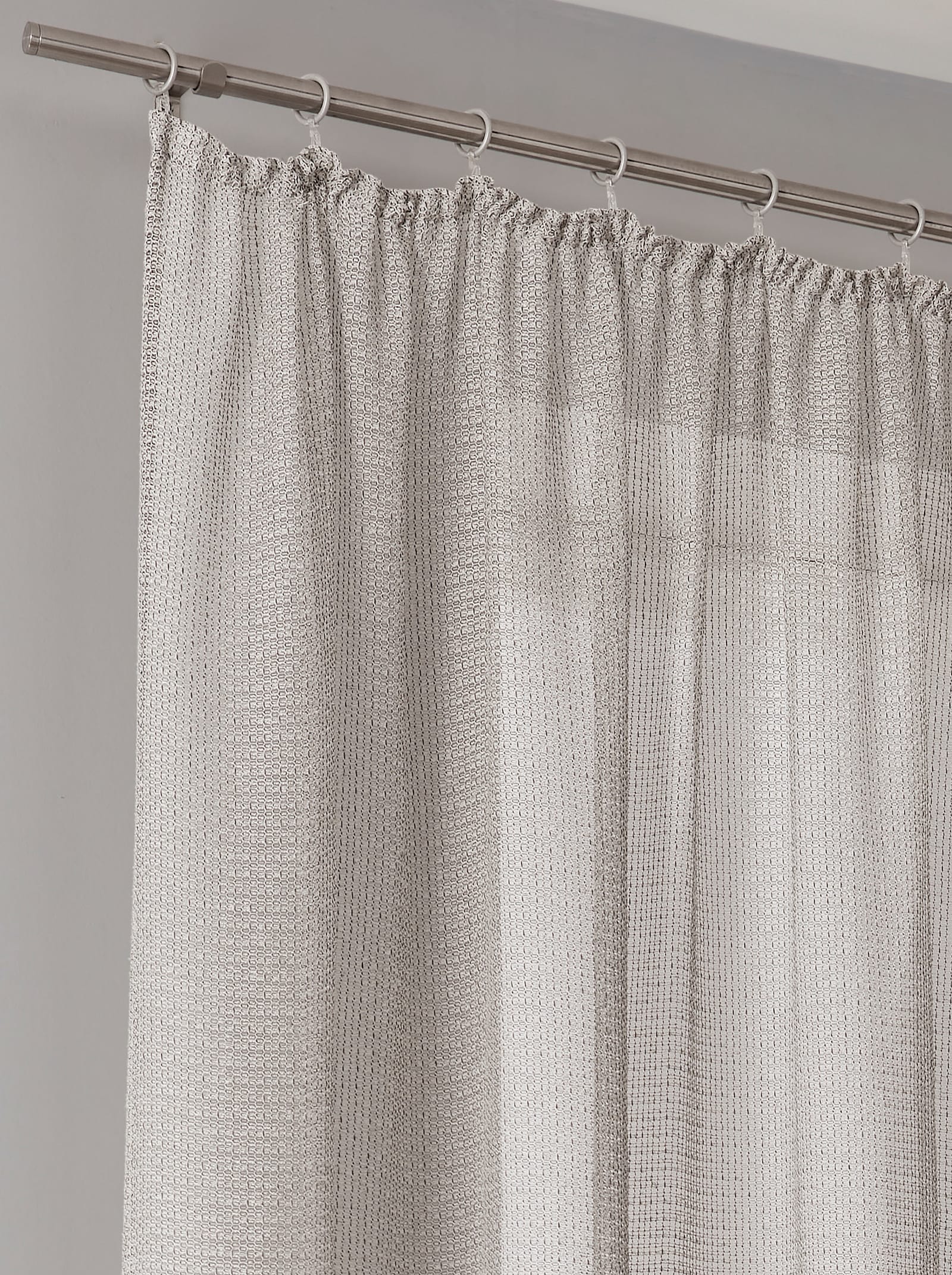 Impressionen Decoratieve vitrage - grijs