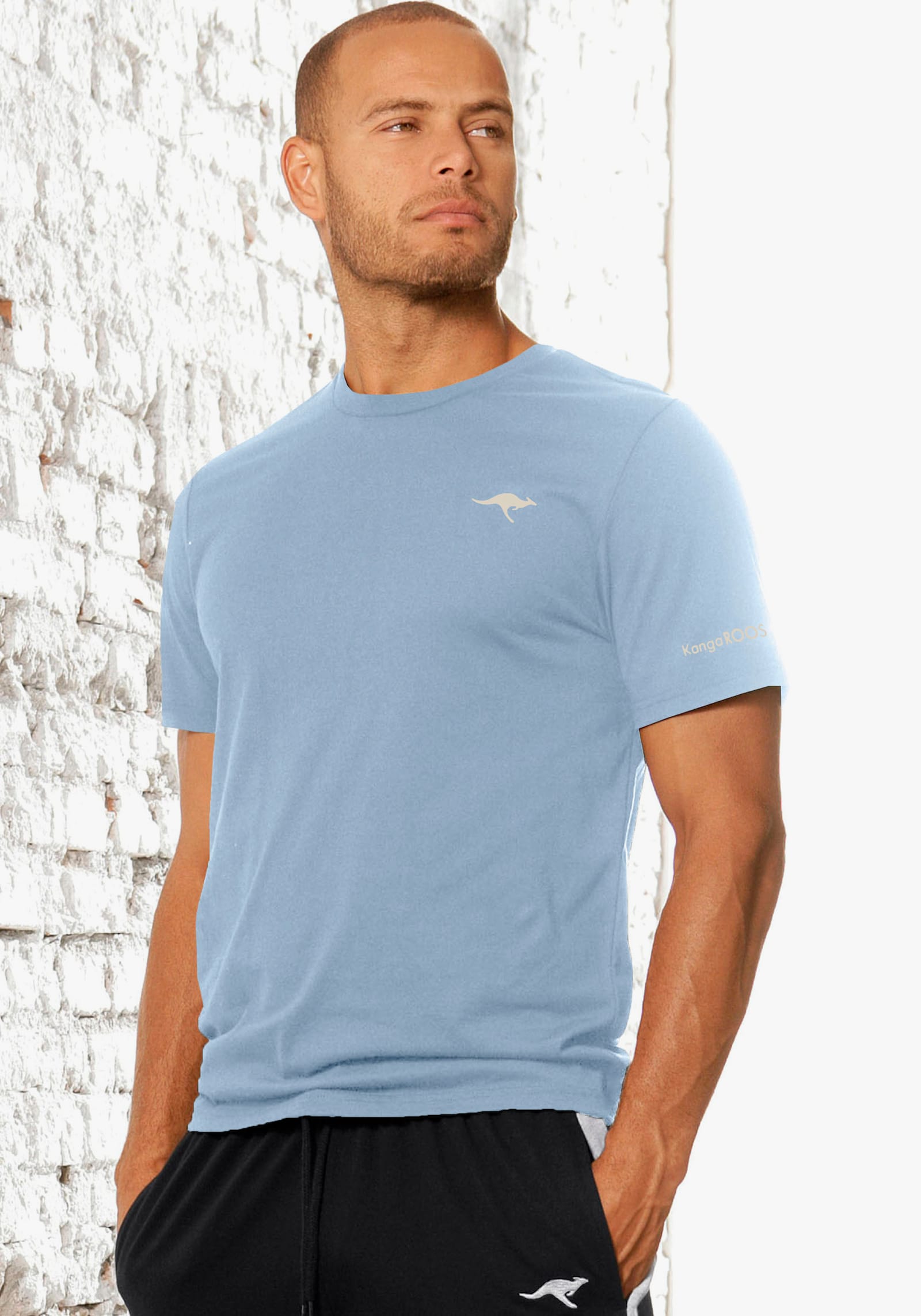 KangaROOS T-Shirt - orange, blau