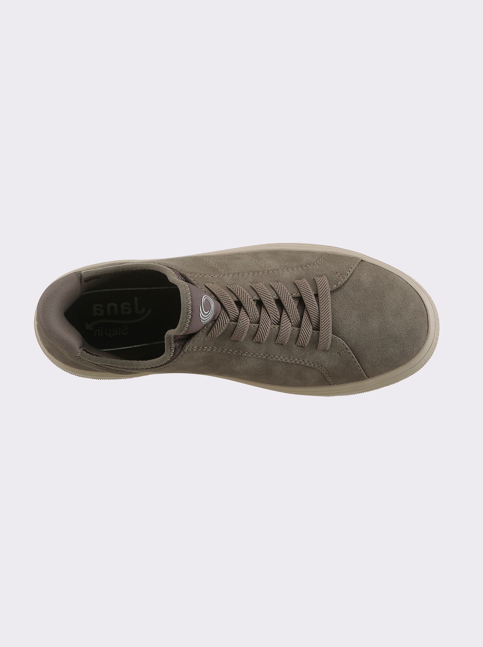 Jana Sneaker zum einfachen Reinschlüpfen - taupe